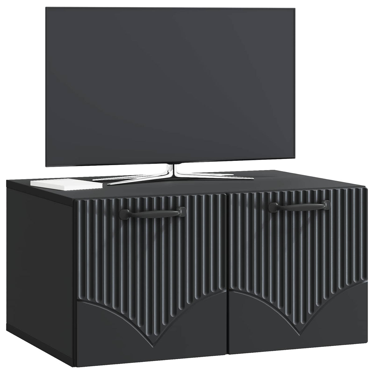Wandmontierter TV-Schrank Schwarz 59,5 x 41 x 30 cm