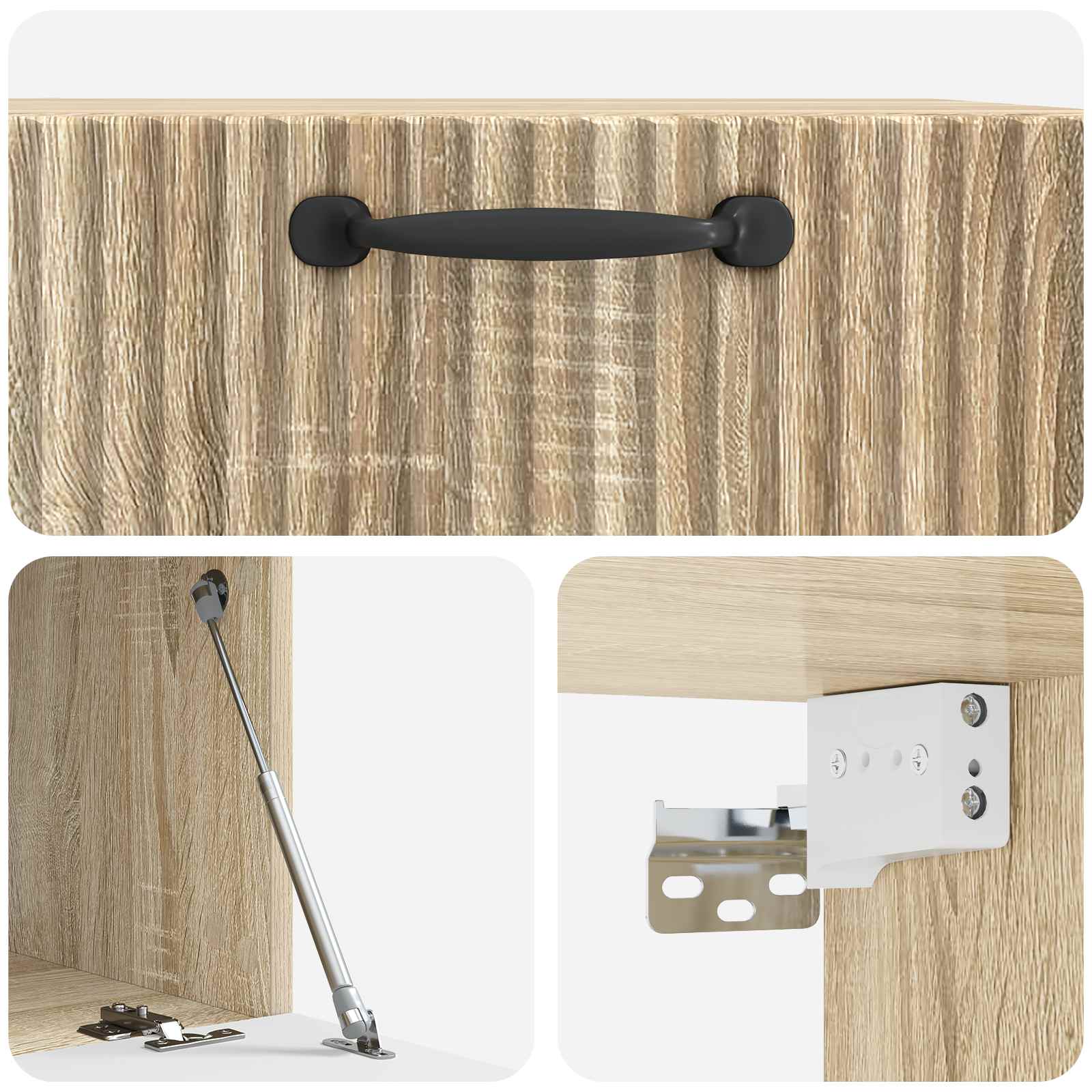 Wandmontierter TV-Schrank Sonoma-Eiche 59,5 x 41 x 30 cm