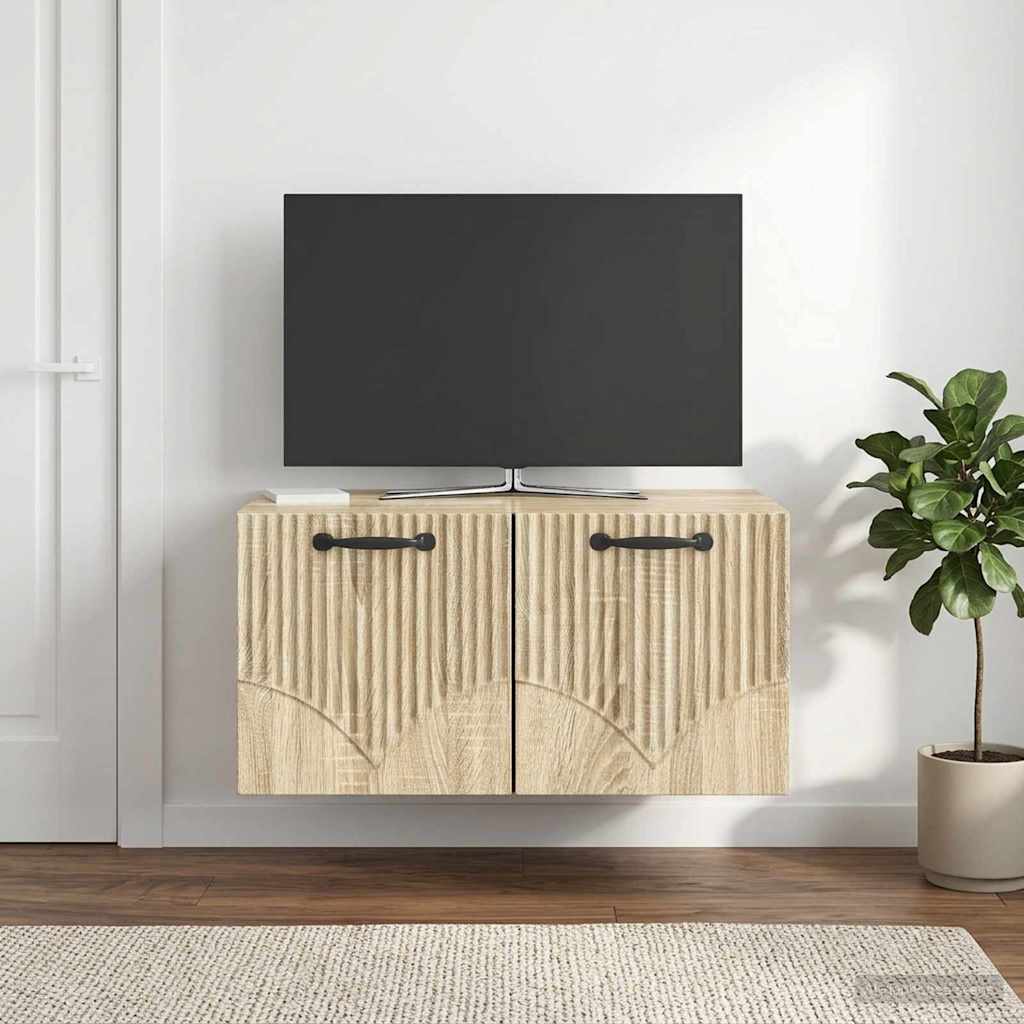 Wandmontierter TV-Schrank Sonoma-Eiche 59,5 x 41 x 30 cm