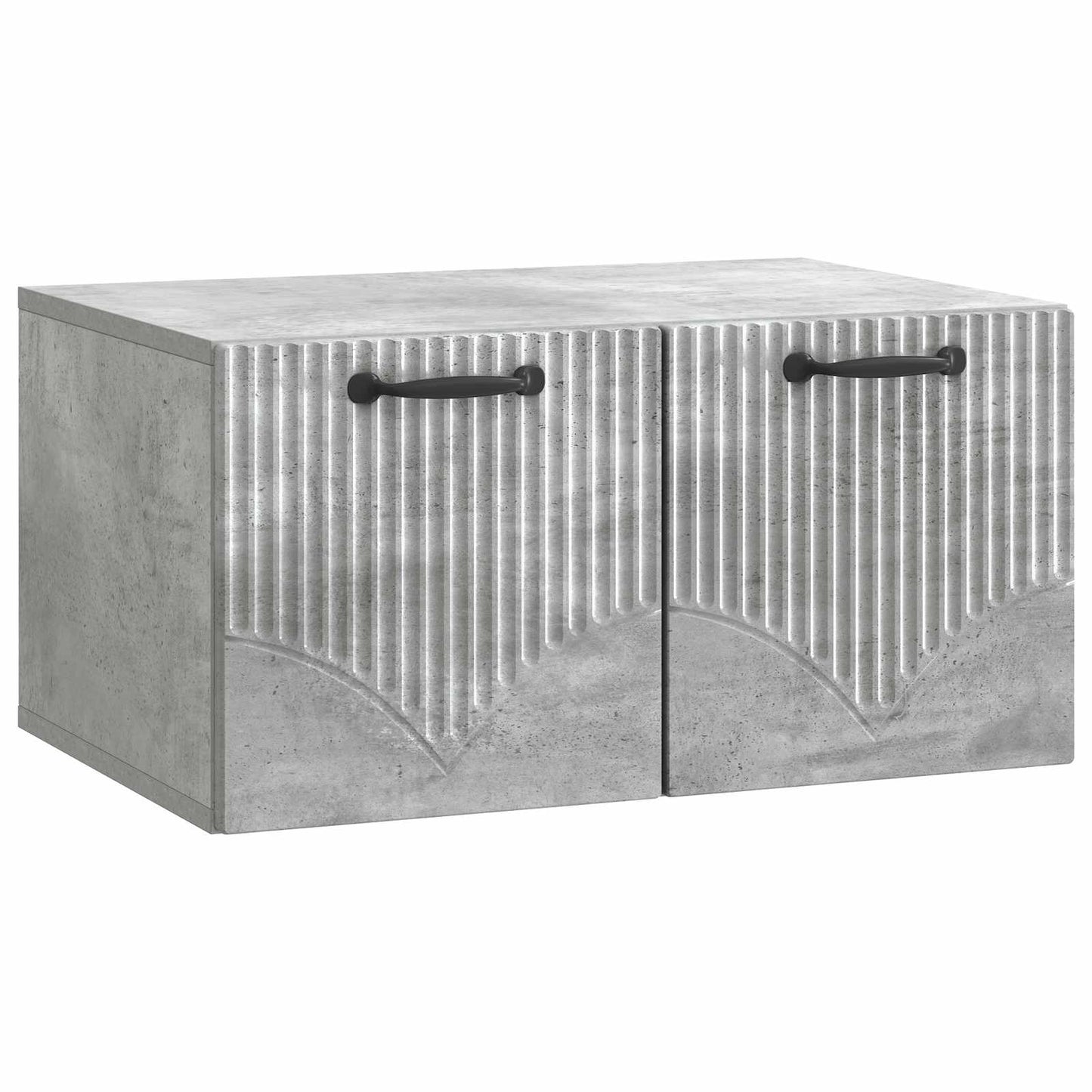 Wandmontierter TV-Schrank Betongrau 59,5 x 41 x 30 cm