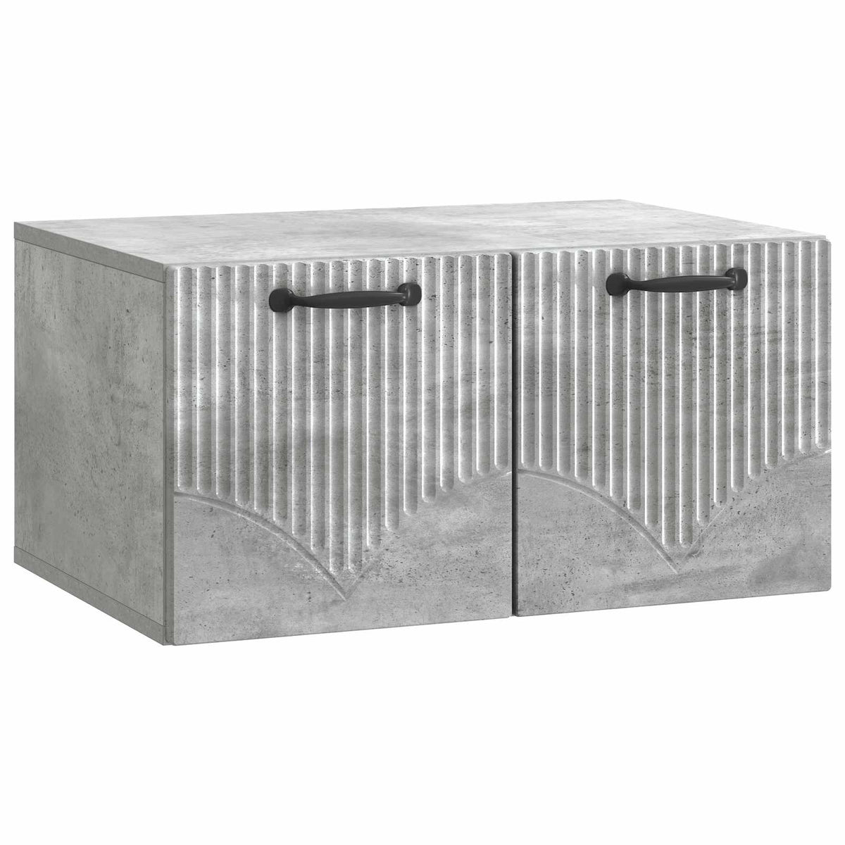 Wandmontierter TV-Schrank Betongrau 59,5 x 41 x 30 cm