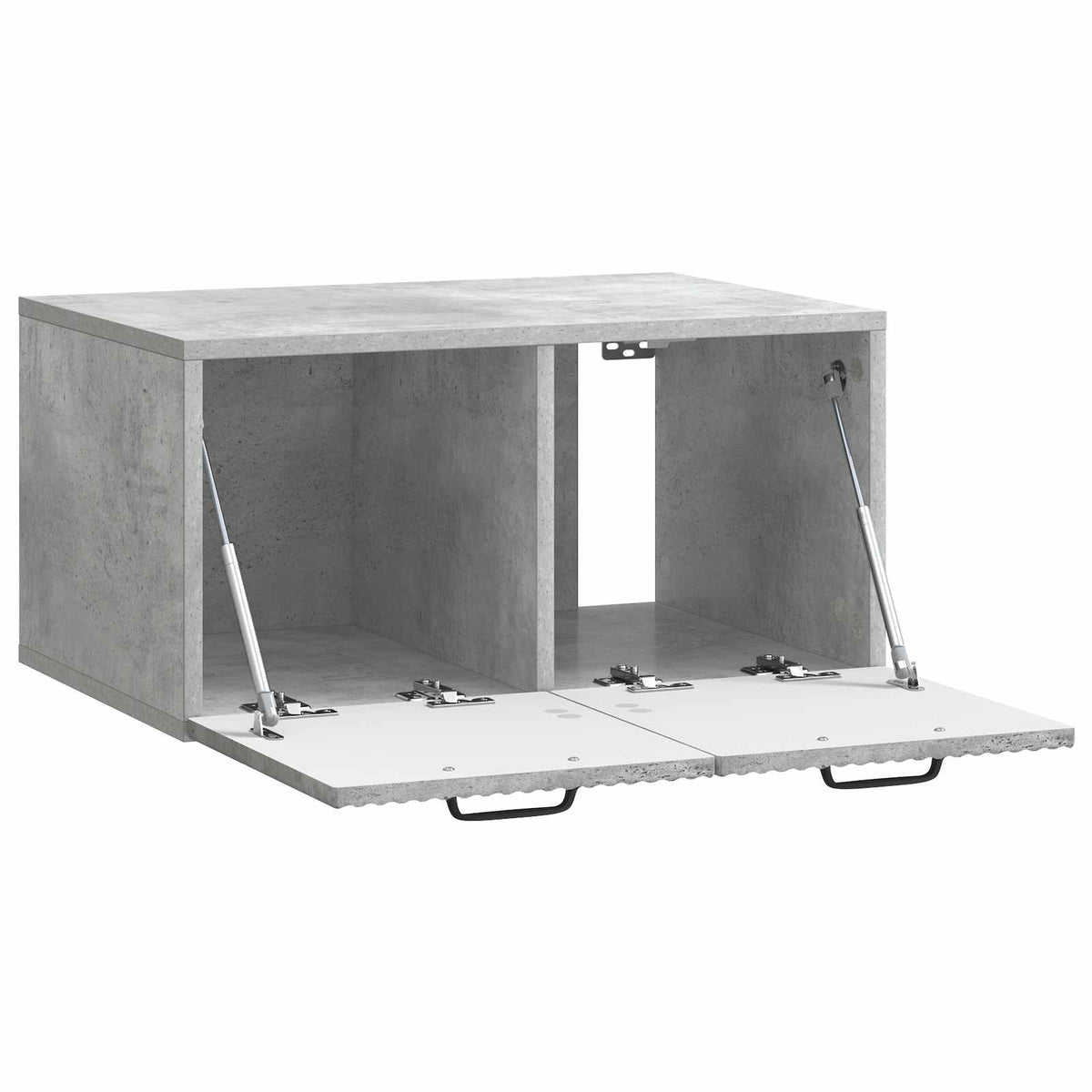 Wandmontierter TV-Schrank Betongrau 59,5 x 41 x 30 cm