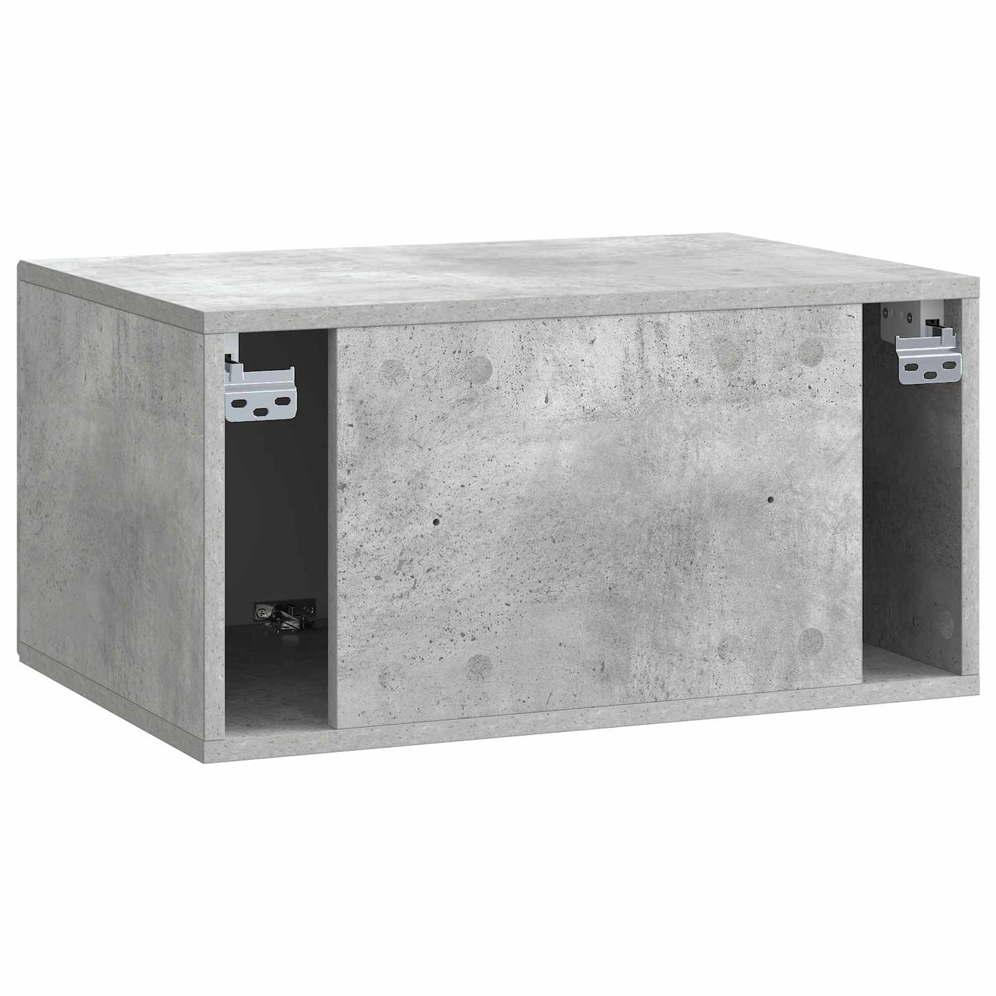 Wandmontierter TV-Schrank Betongrau 59,5 x 41 x 30 cm
