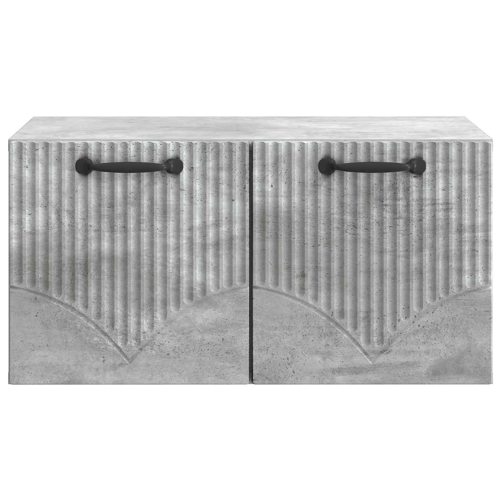 Wandmontierter TV-Schrank Betongrau 59,5 x 41 x 30 cm
