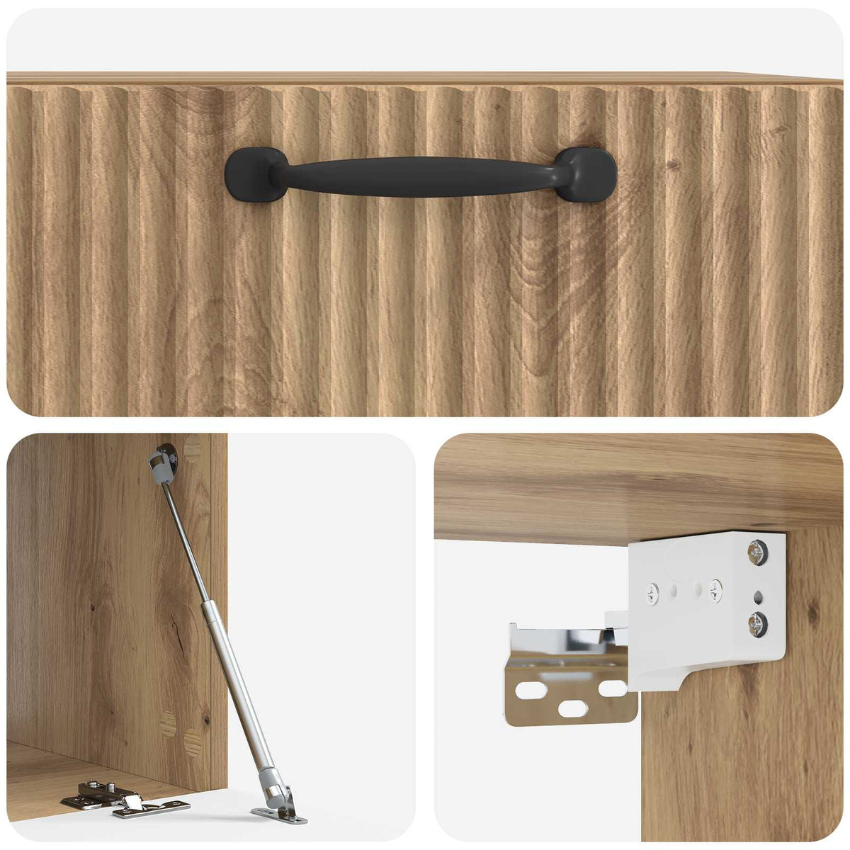 Wandmontierter TV-Schrank 59,5 x 41 x 30 cm Artisan-Eiche