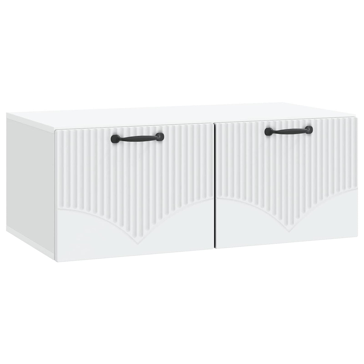 Wandmontierter TV-Schrank Weiß 78,5 x 41 x 30 cm Holzwerkstoff