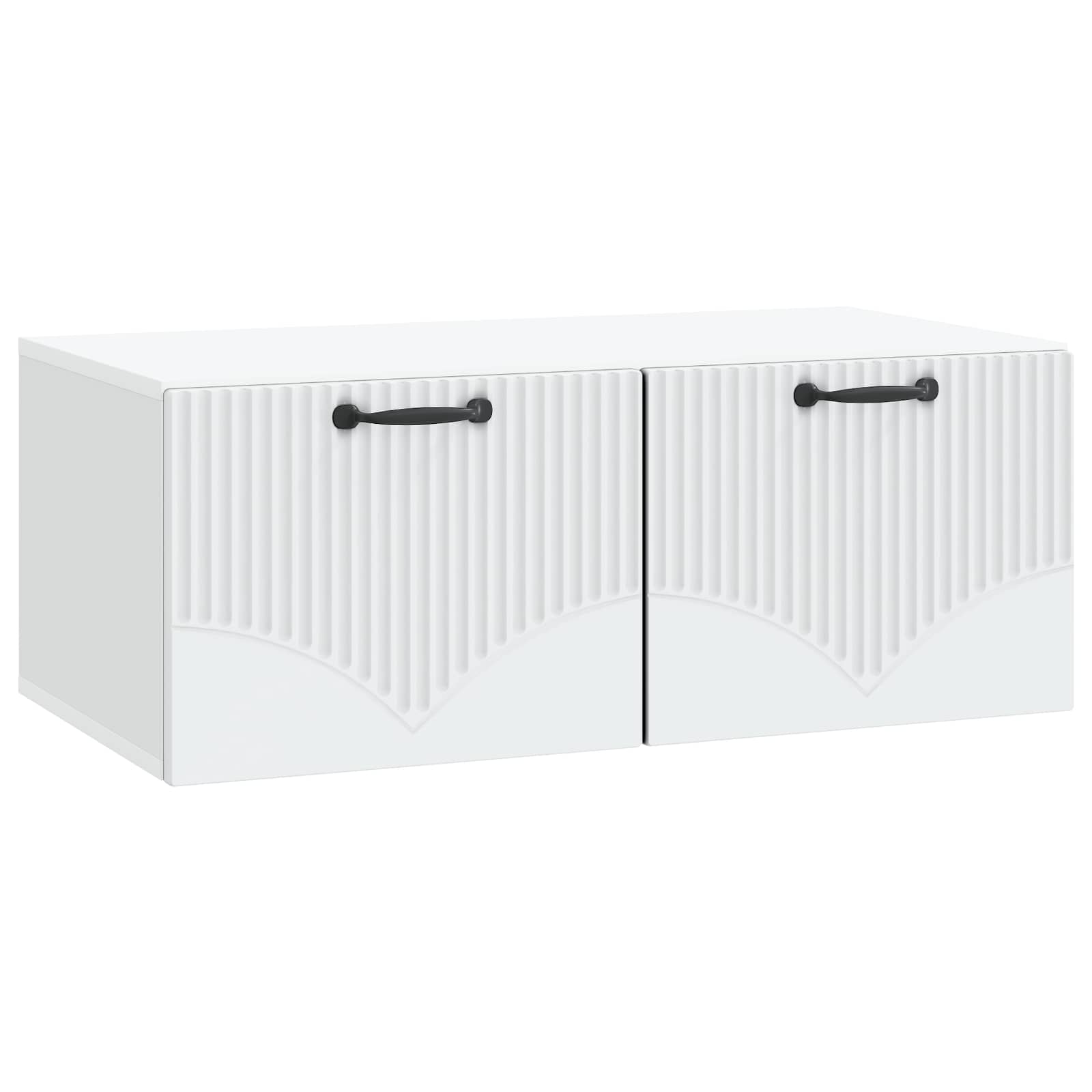 Wandmontierter TV-Schrank Weiß 78,5 x 41 x 30 cm Holzwerkstoff