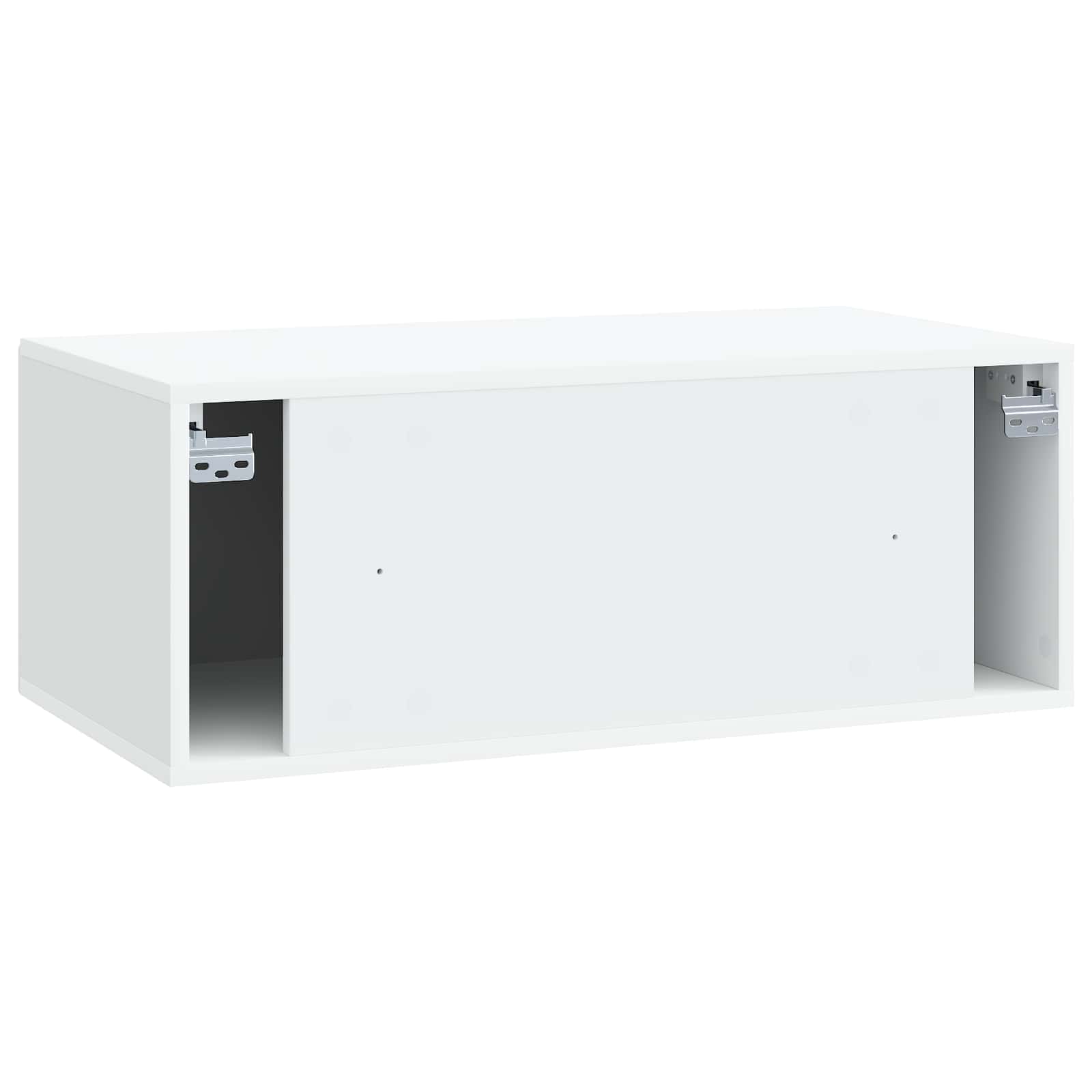 Wandmontierter TV-Schrank Weiß 78,5 x 41 x 30 cm Holzwerkstoff