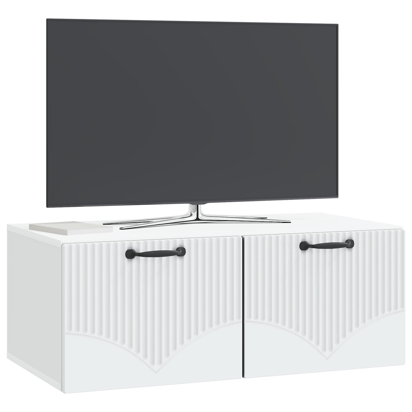 Wandmontierter TV-Schrank Weiß 78,5 x 41 x 30 cm Holzwerkstoff