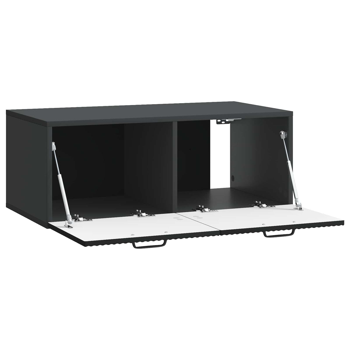 Wandmontierter TV-Schrank Schwarz 78,5 x 41 x 30 cm