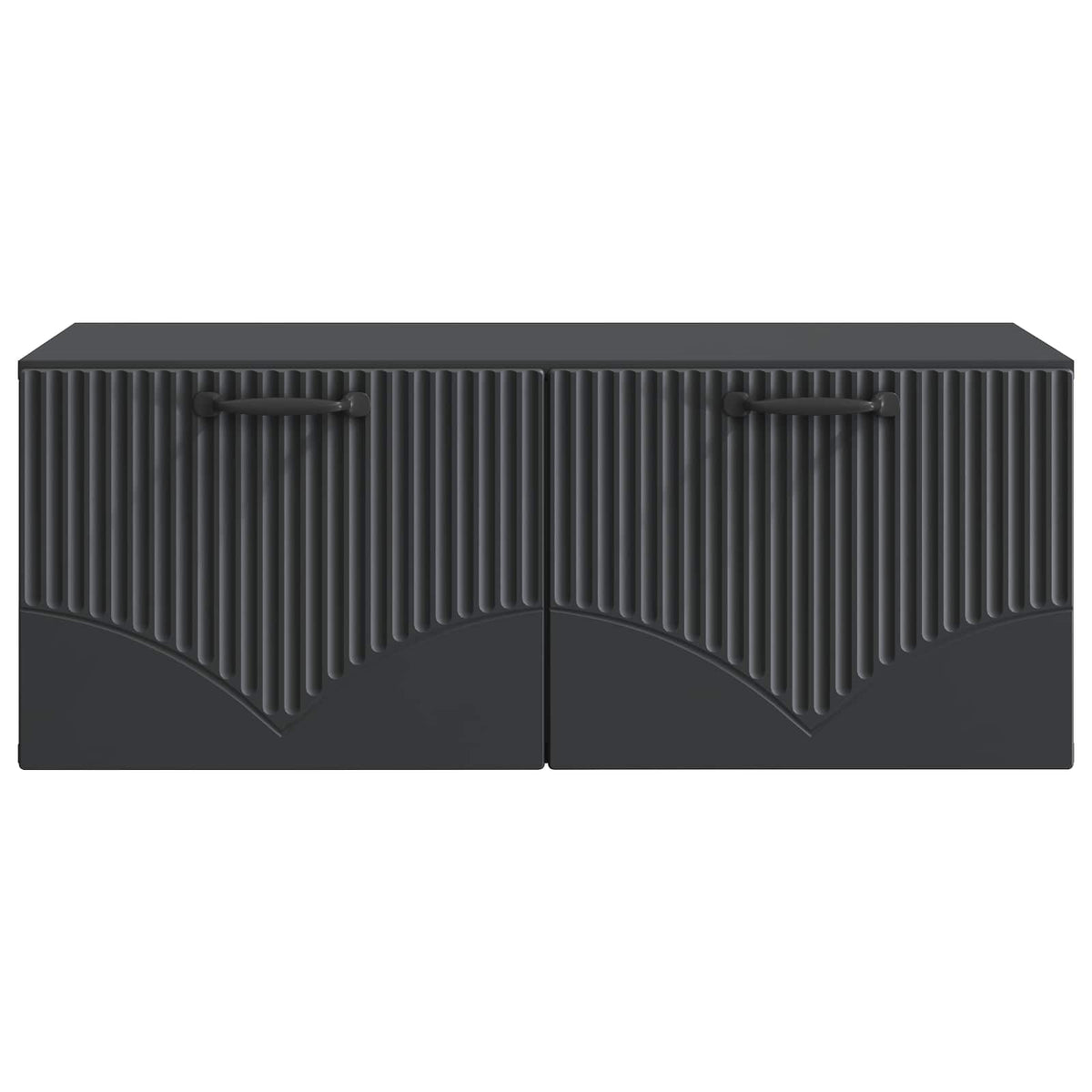 Wandmontierter TV-Schrank Schwarz 78,5 x 41 x 30 cm