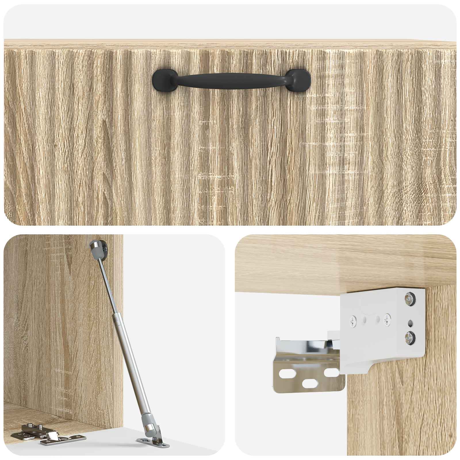 Wandmontierter TV-Schrank Sonoma-Eiche 78,5 x 41 x 30 cm