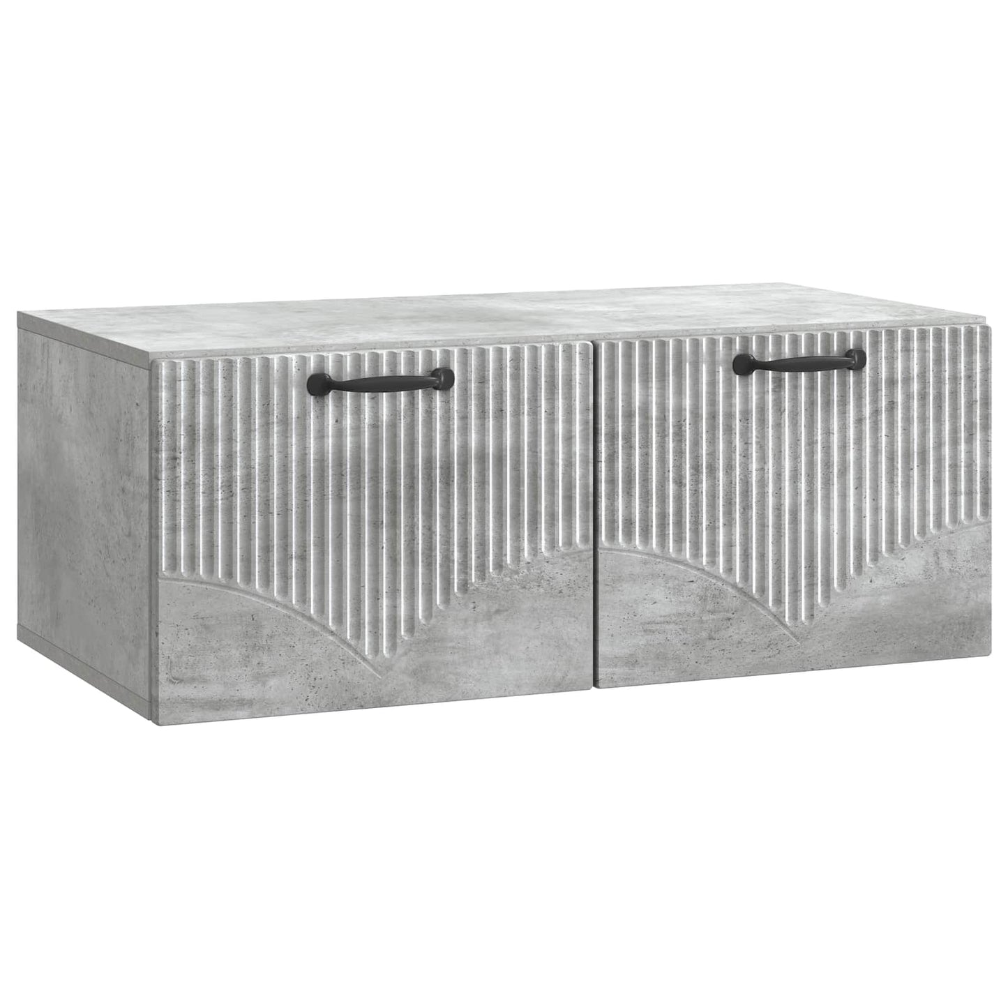 Wandmontierter TV-Schrank Betongrau 78,5 x 41 x 30 cm