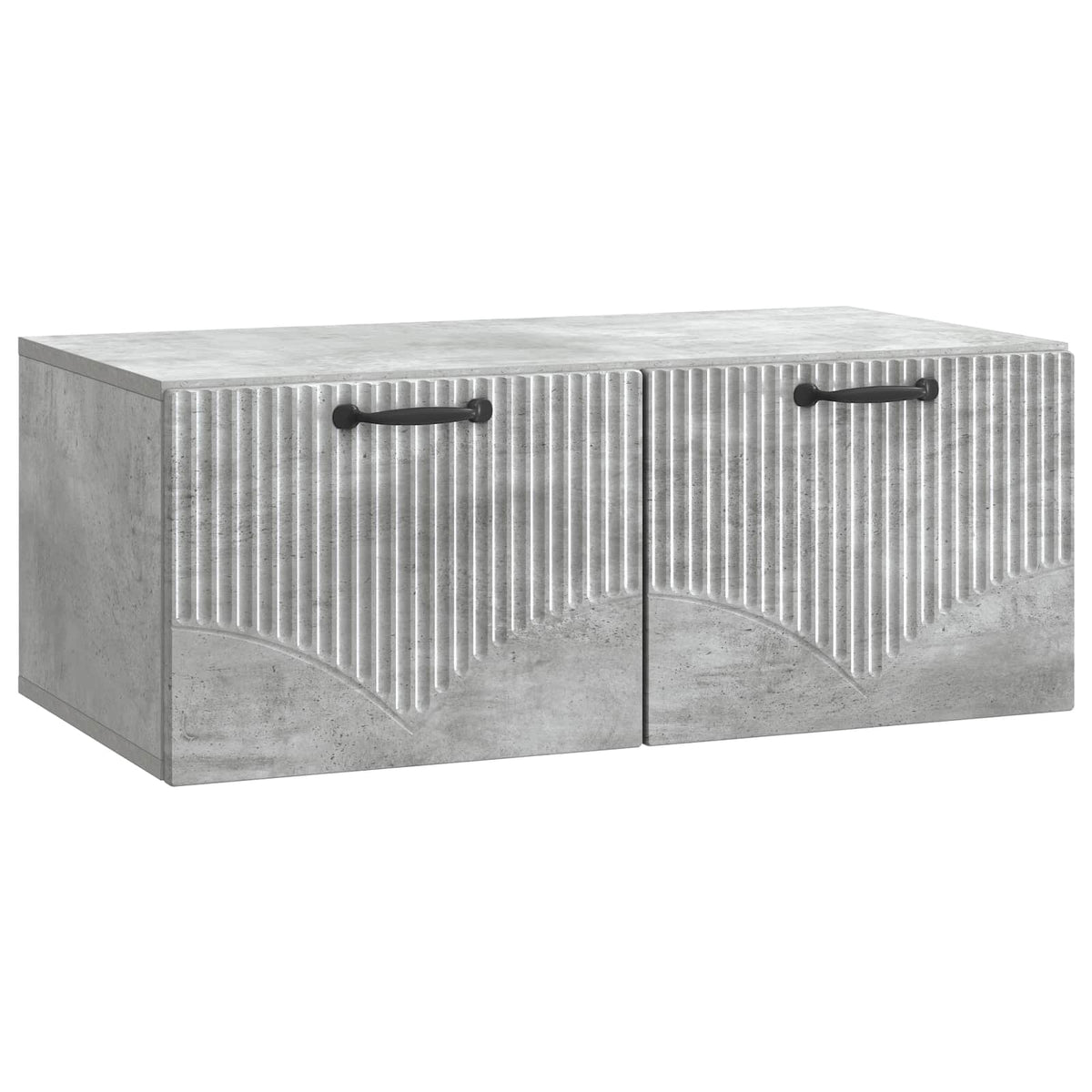 Wandmontierter TV-Schrank Betongrau 78,5 x 41 x 30 cm
