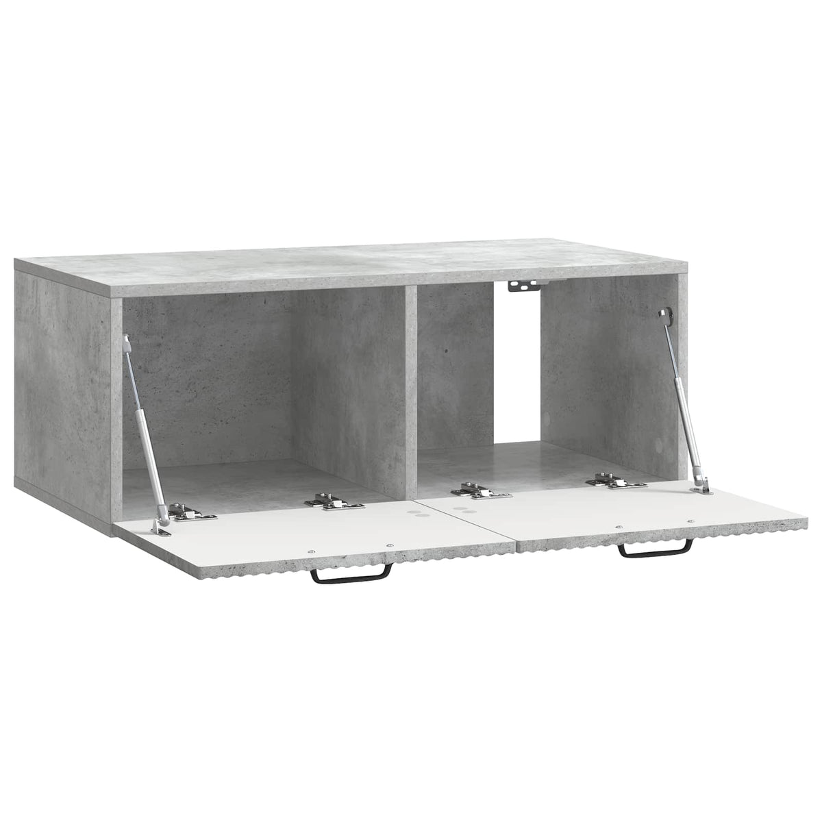 Wandmontierter TV-Schrank Betongrau 78,5 x 41 x 30 cm
