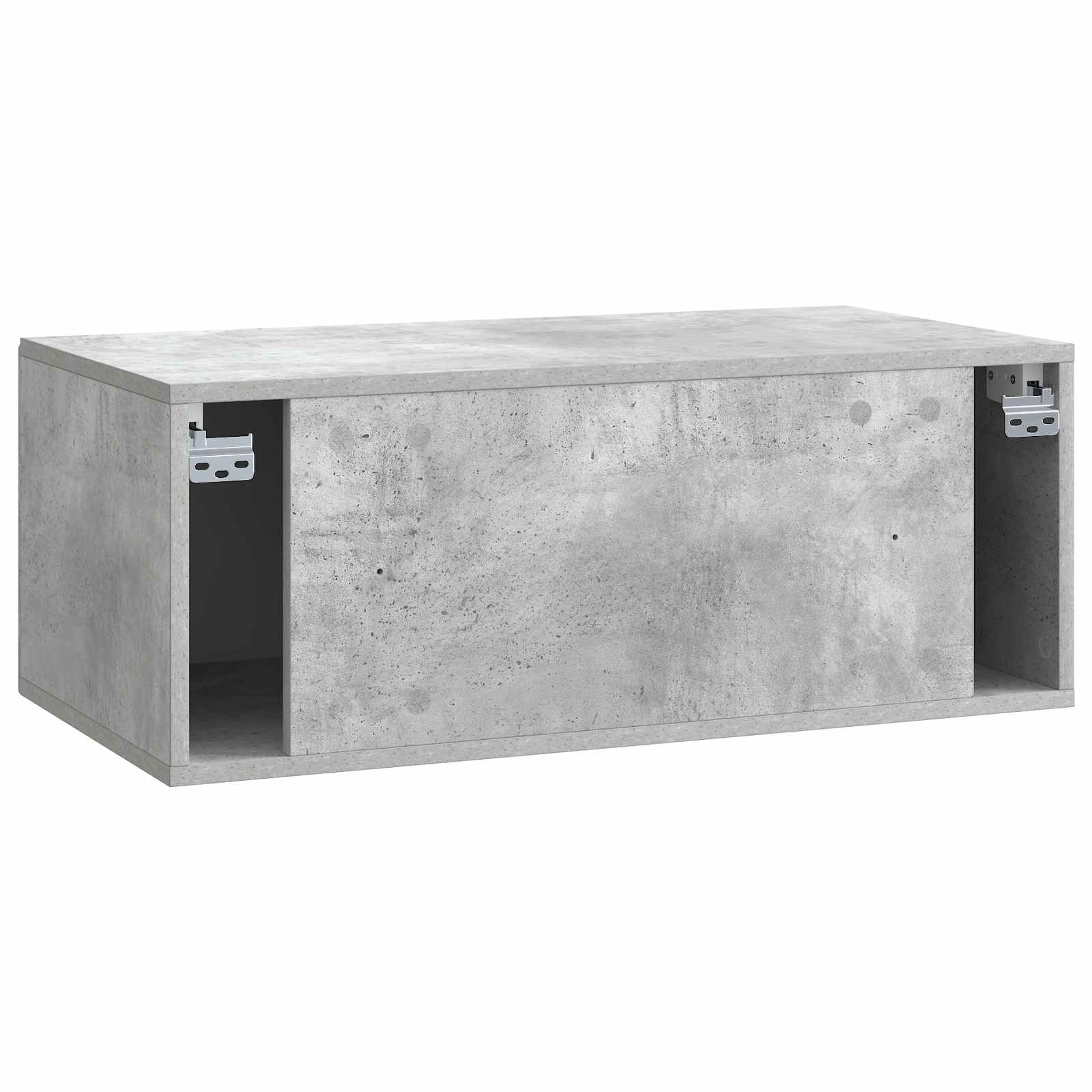 Wandmontierter TV-Schrank Betongrau 78,5 x 41 x 30 cm