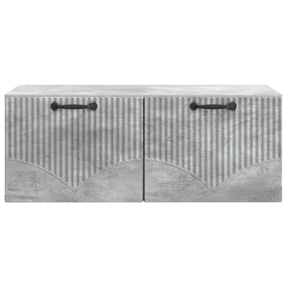 Wandmontierter TV-Schrank Betongrau 78,5 x 41 x 30 cm