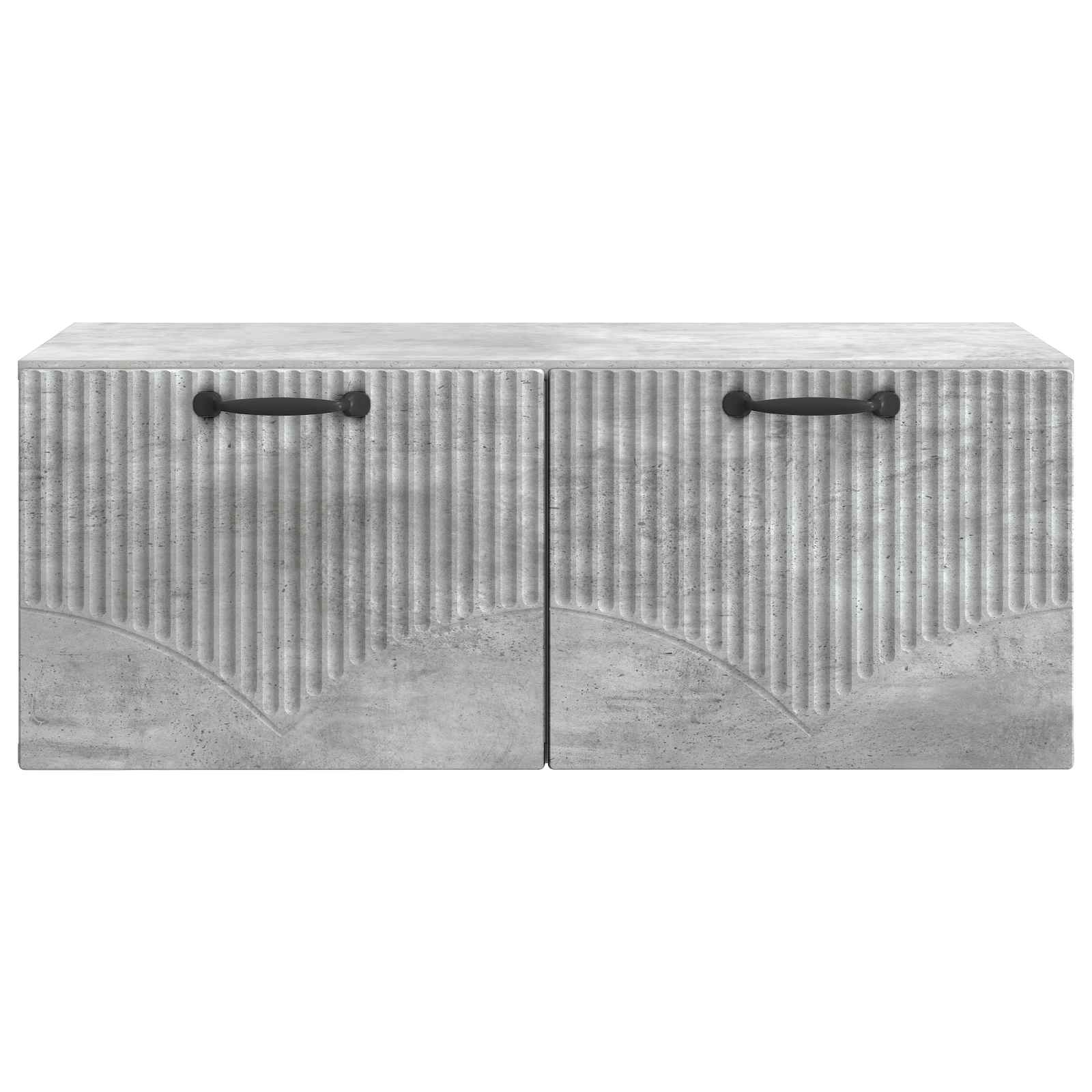 Wandmontierter TV-Schrank Betongrau 78,5 x 41 x 30 cm