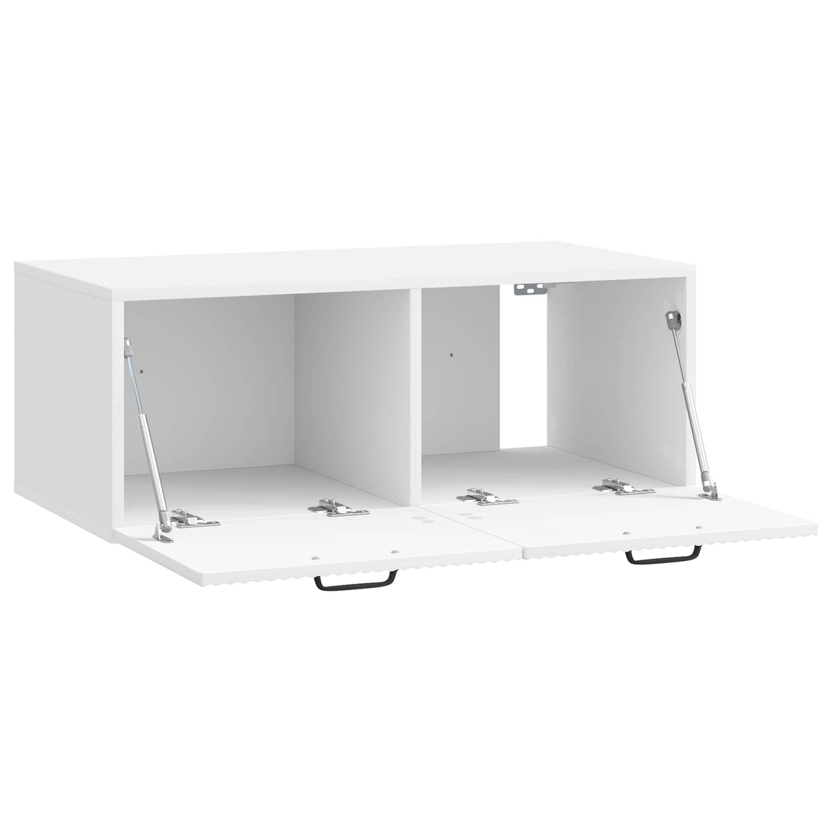 Wandmontierter TV-Schrank Hochglanz Weiß 78,5 x 41 x 30 cm