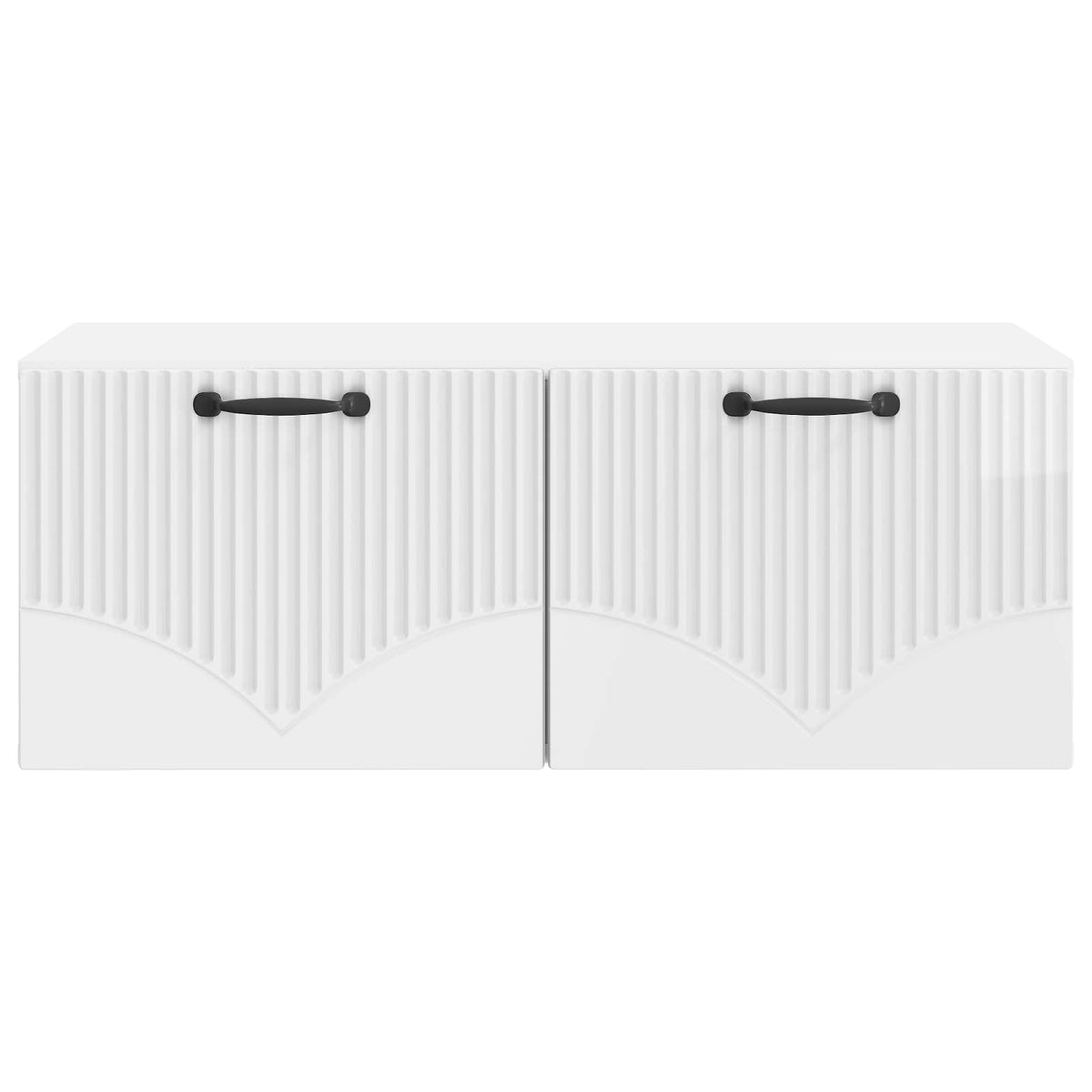 Wandmontierter TV-Schrank Hochglanz Weiß 78,5 x 41 x 30 cm