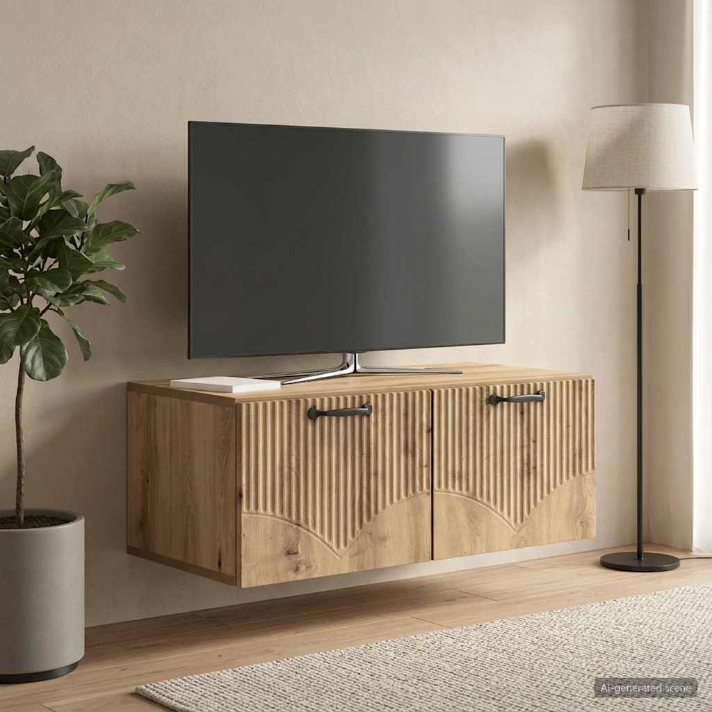 Wandmontierter TV-Schrank 78,5 x 41 x 30 cm Artisan-Eiche