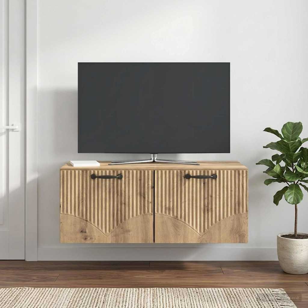 Wandmontierter TV-Schrank 78,5 x 41 x 30 cm Artisan-Eiche