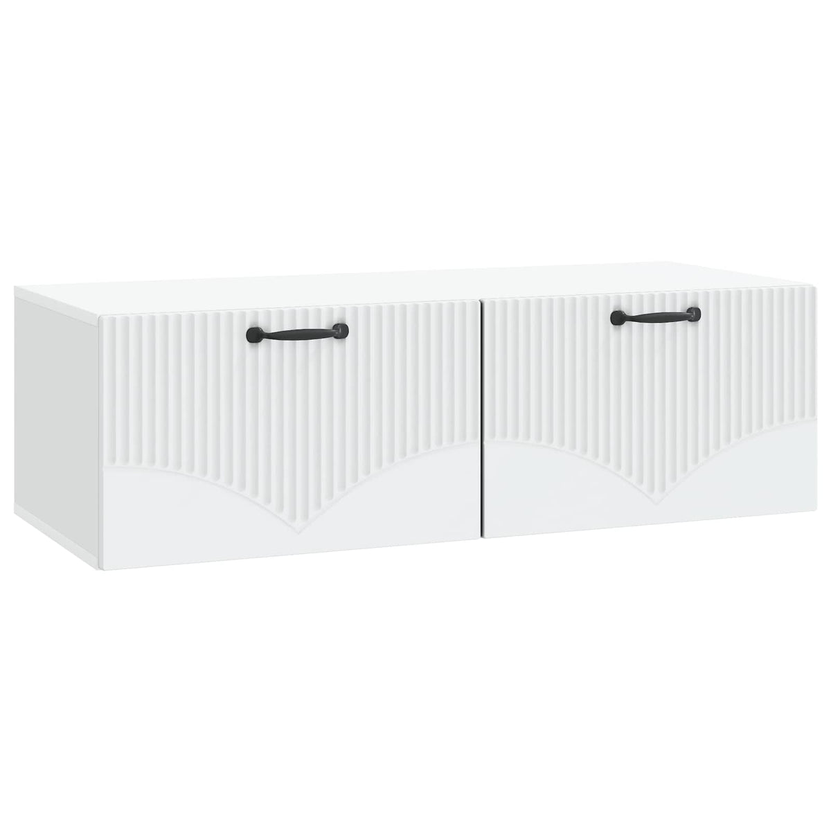 Wandmontierter TV-Schrank Weiß 98 x 41 x 30 cm Holzwerkstoff