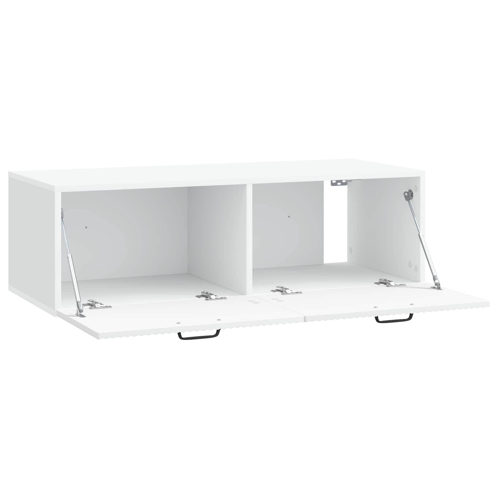 Wandmontierter TV-Schrank Weiß 98 x 41 x 30 cm Holzwerkstoff