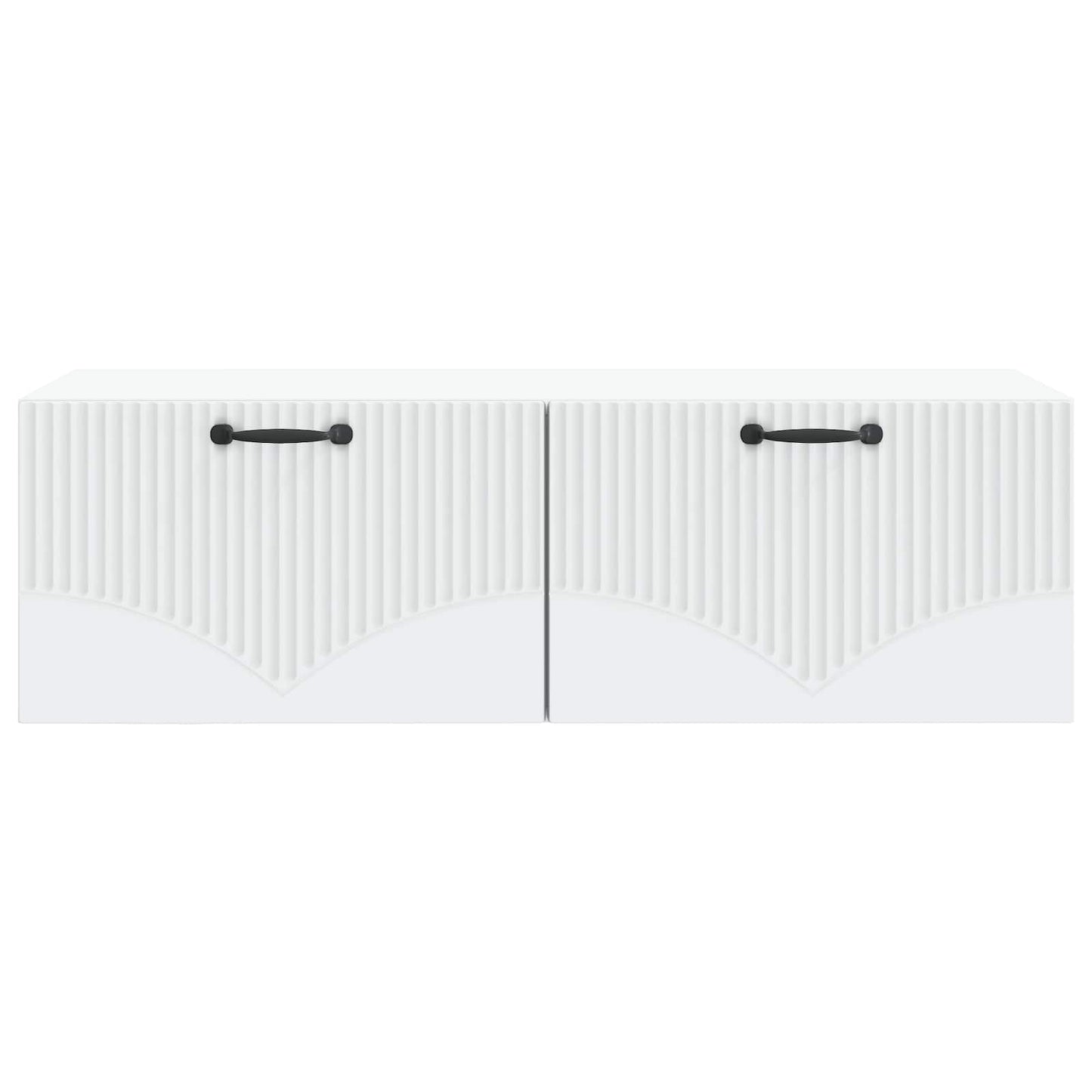 Wandmontierter TV-Schrank Weiß 98 x 41 x 30 cm Holzwerkstoff