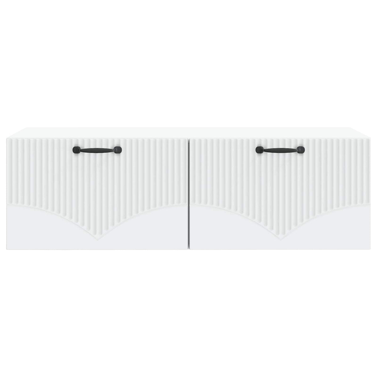 Wandmontierter TV-Schrank Weiß 98 x 41 x 30 cm Holzwerkstoff