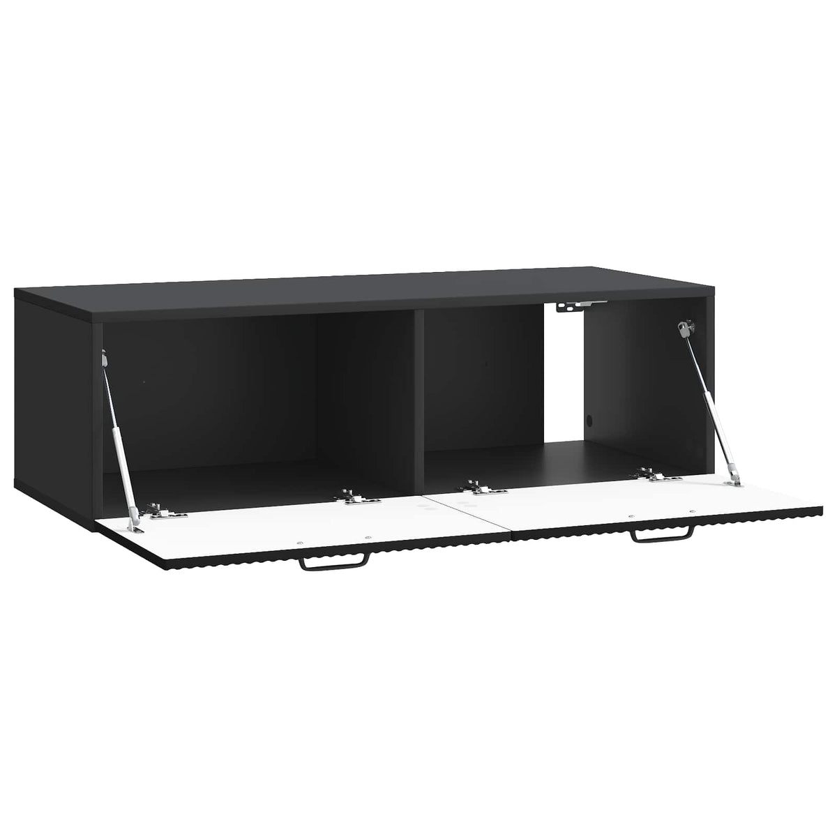 Wandmontierter TV-Schrank Schwarz 98 x 41 x 30 cm Holzwerkstoff
