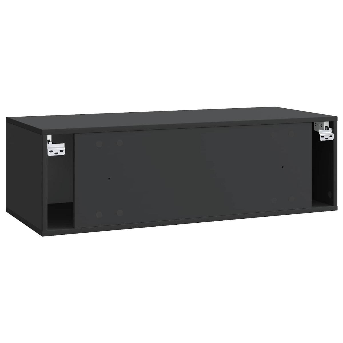 Wandmontierter TV-Schrank Schwarz 98 x 41 x 30 cm Holzwerkstoff