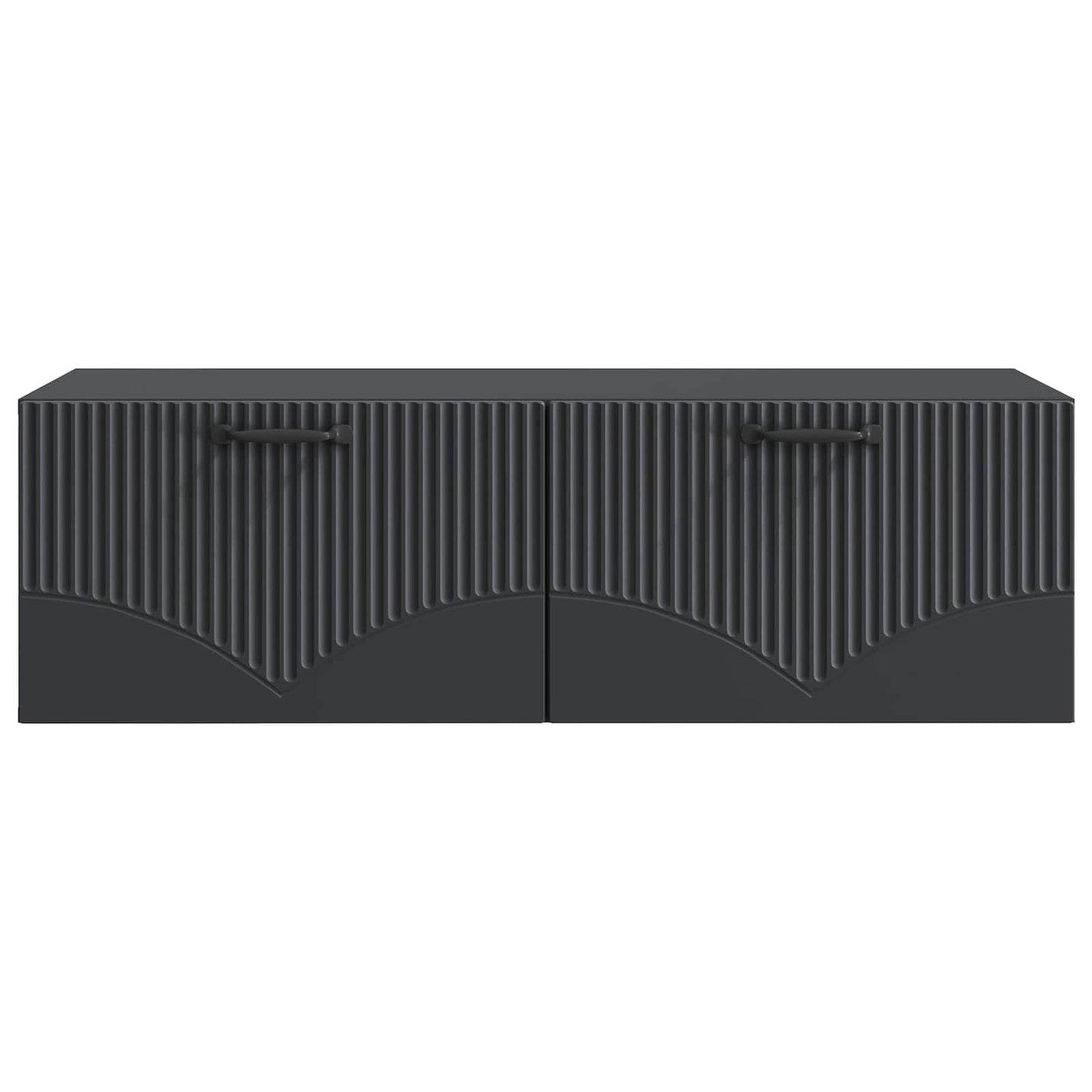 Wandmontierter TV-Schrank Schwarz 98 x 41 x 30 cm Holzwerkstoff