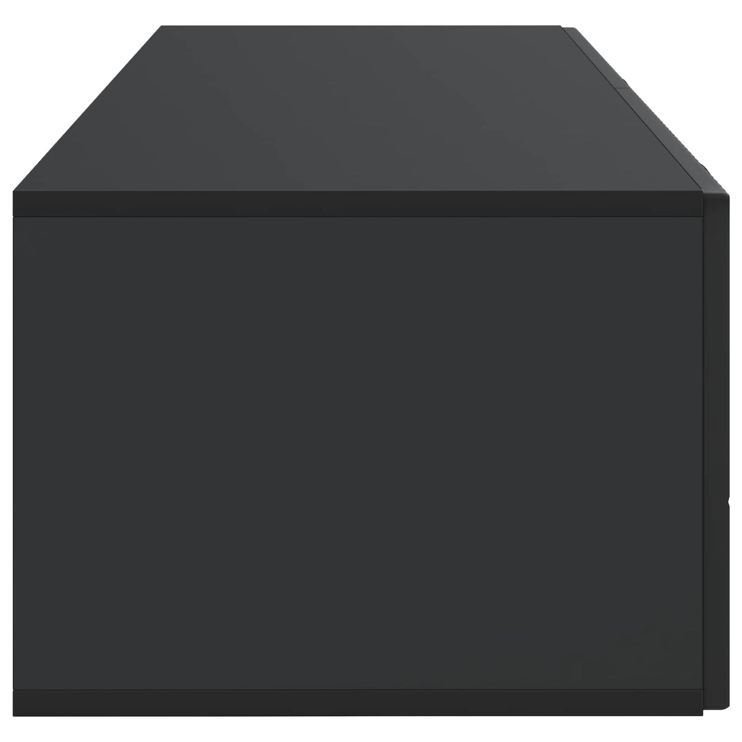 Wandmontierter TV-Schrank Schwarz 98 x 41 x 30 cm Holzwerkstoff