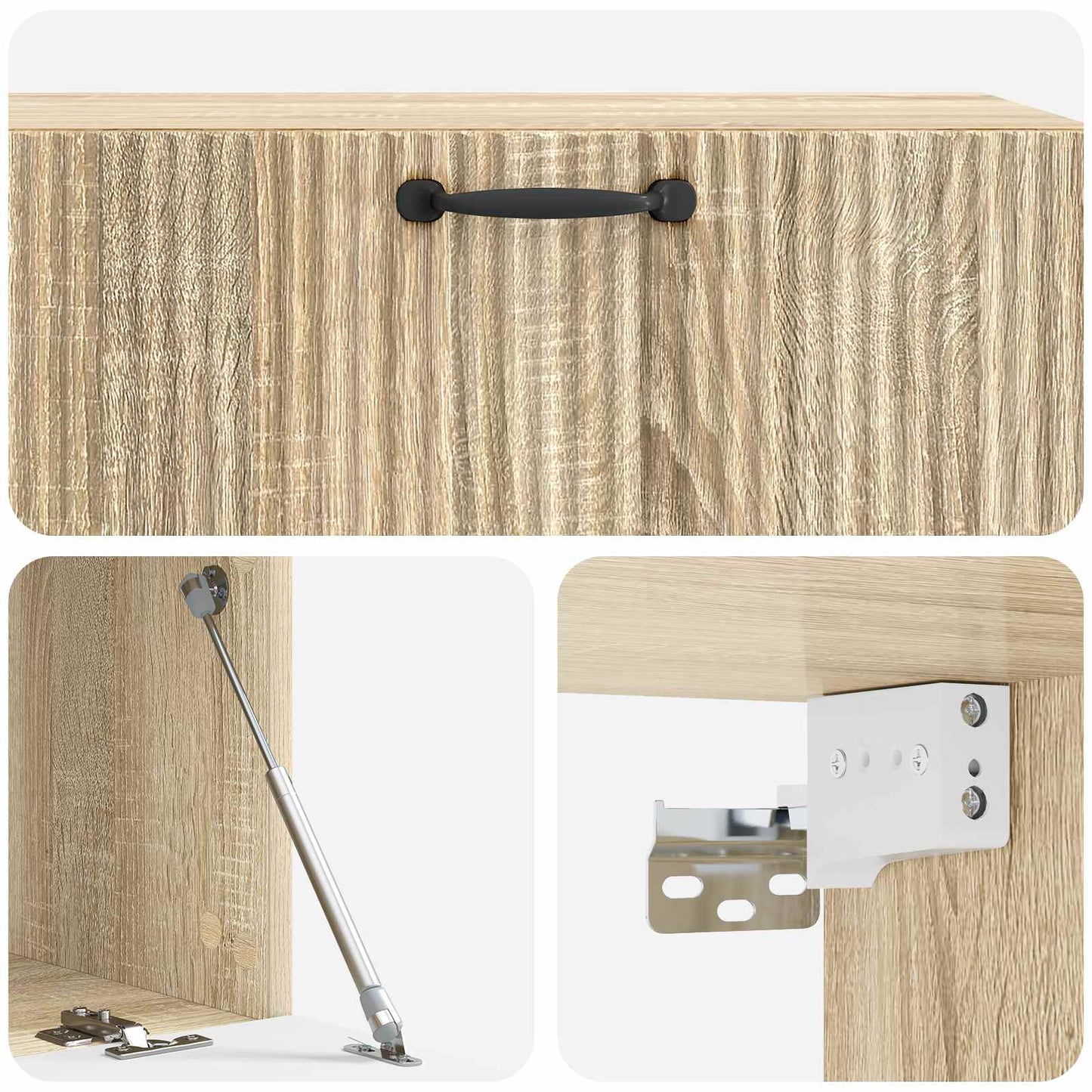 Wandmontierter TV-Schrank Sonoma-Eiche 98 x 41 x 30 cm