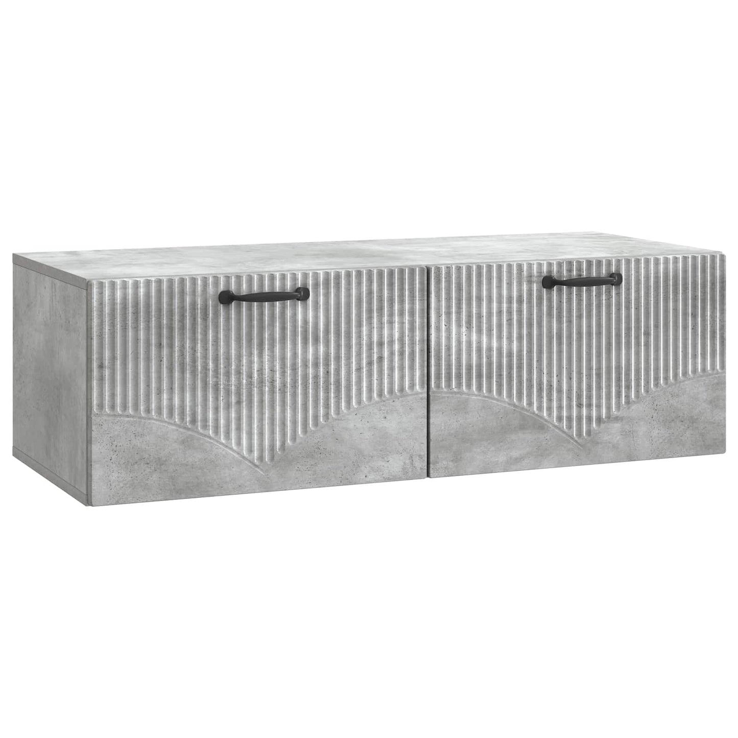 Wandmontierter TV-Schrank Betongrau 98 x 41 x 30 cm