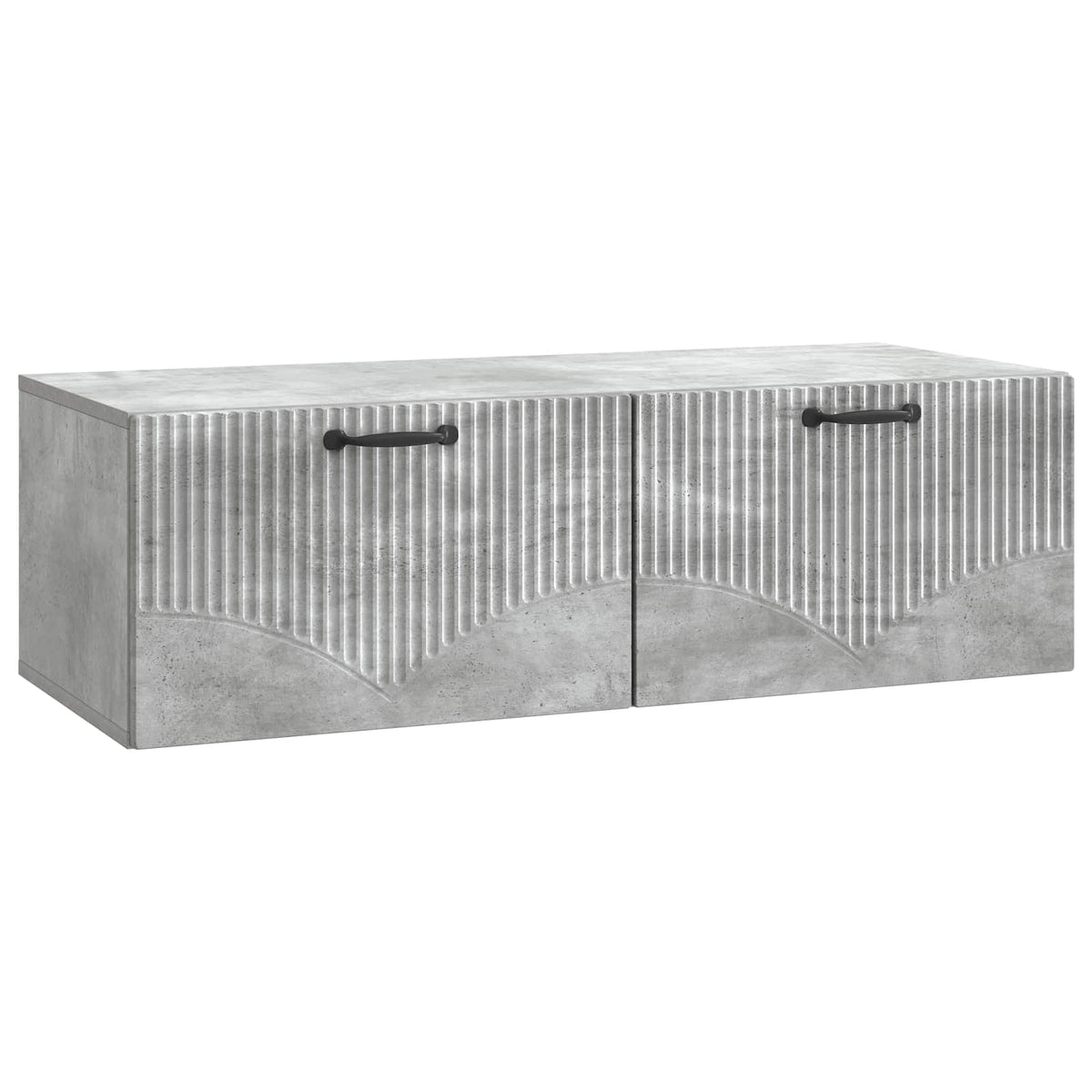 Wandmontierter TV-Schrank Betongrau 98 x 41 x 30 cm
