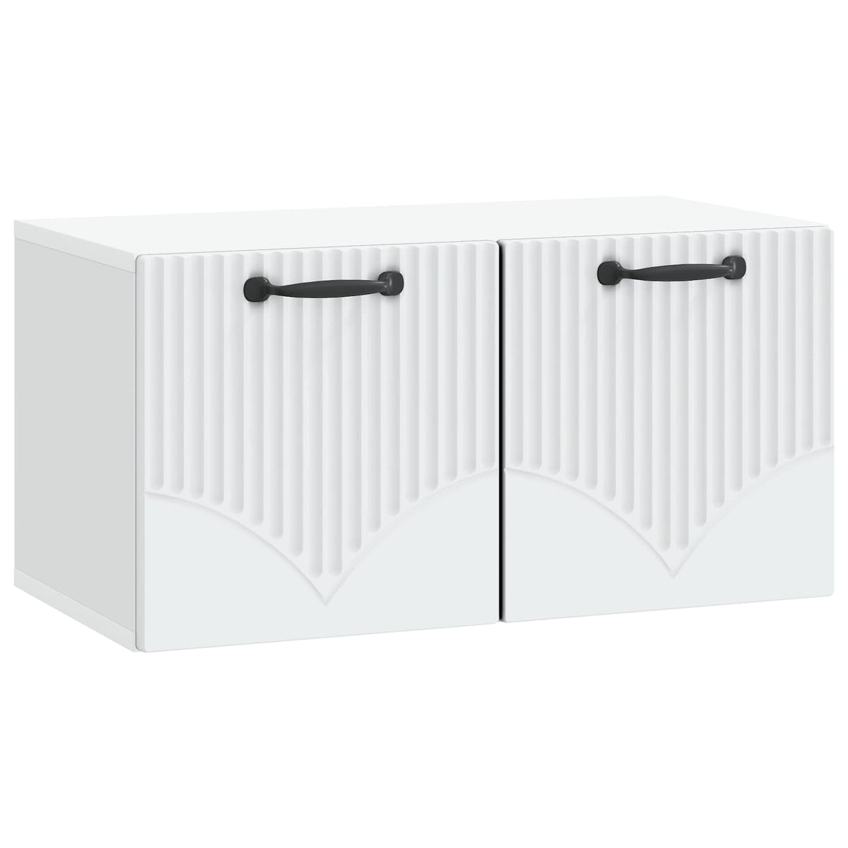 Wandmontierter TV-Schrank Weiß 59,5 x 31 x 30 cm Holzwerkstoff