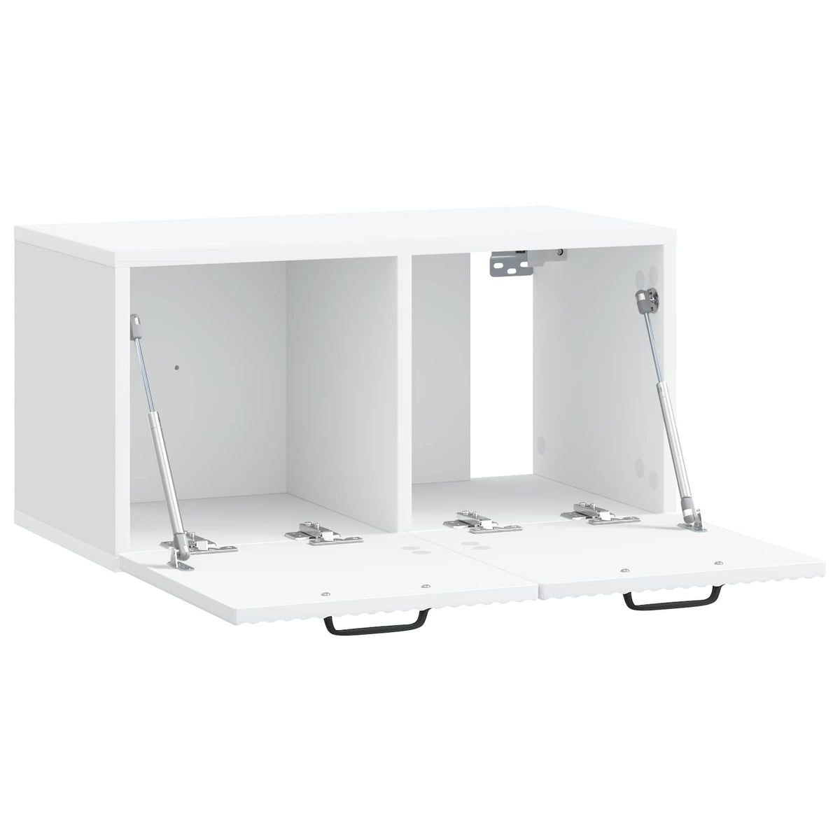 Wandmontierter TV-Schrank Weiß 59,5 x 31 x 30 cm Holzwerkstoff
