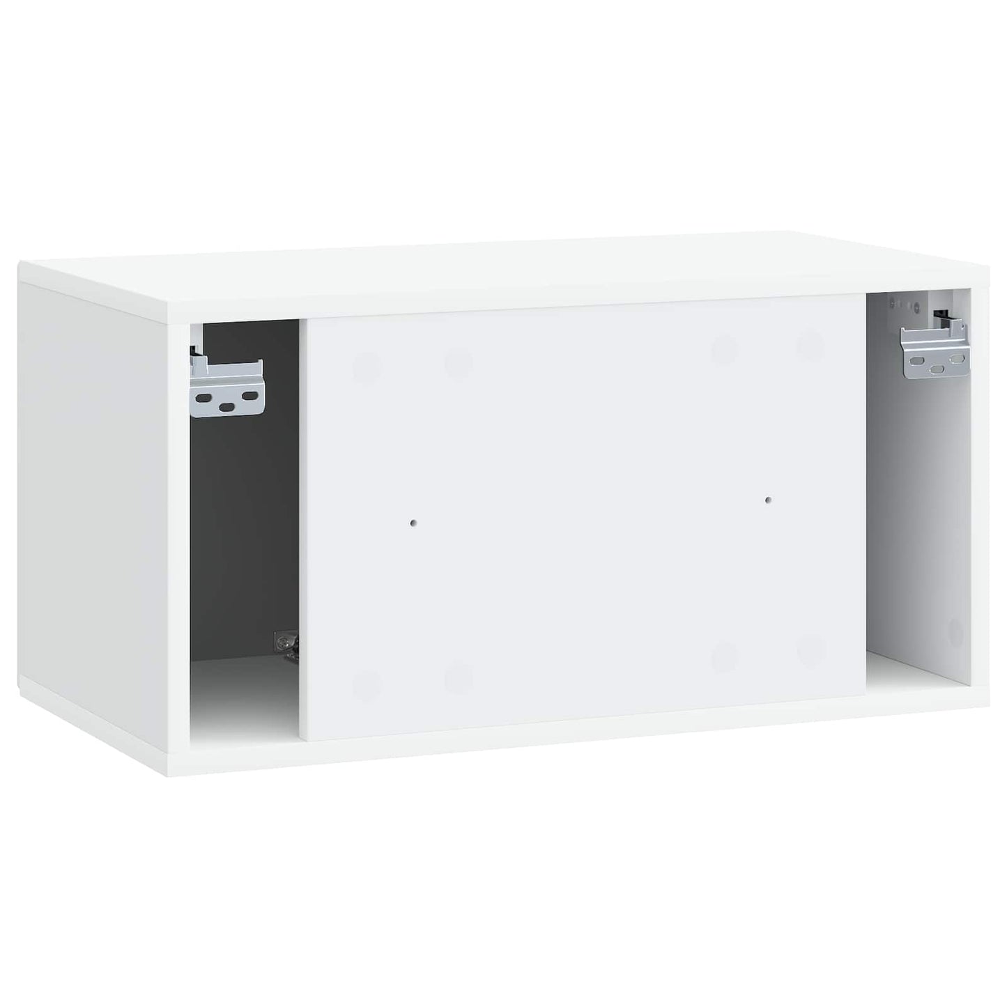 Wandmontierter TV-Schrank Weiß 59,5 x 31 x 30 cm Holzwerkstoff