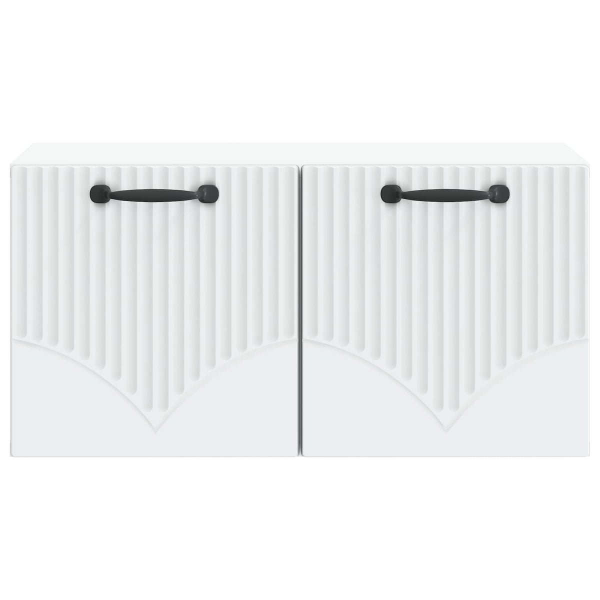 Wandmontierter TV-Schrank Weiß 59,5 x 31 x 30 cm Holzwerkstoff