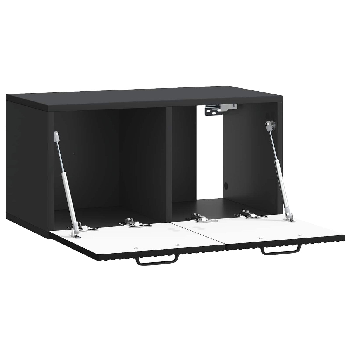 Wandmontierter TV-Schrank Schwarz 59,5 x 31 x 30 cm