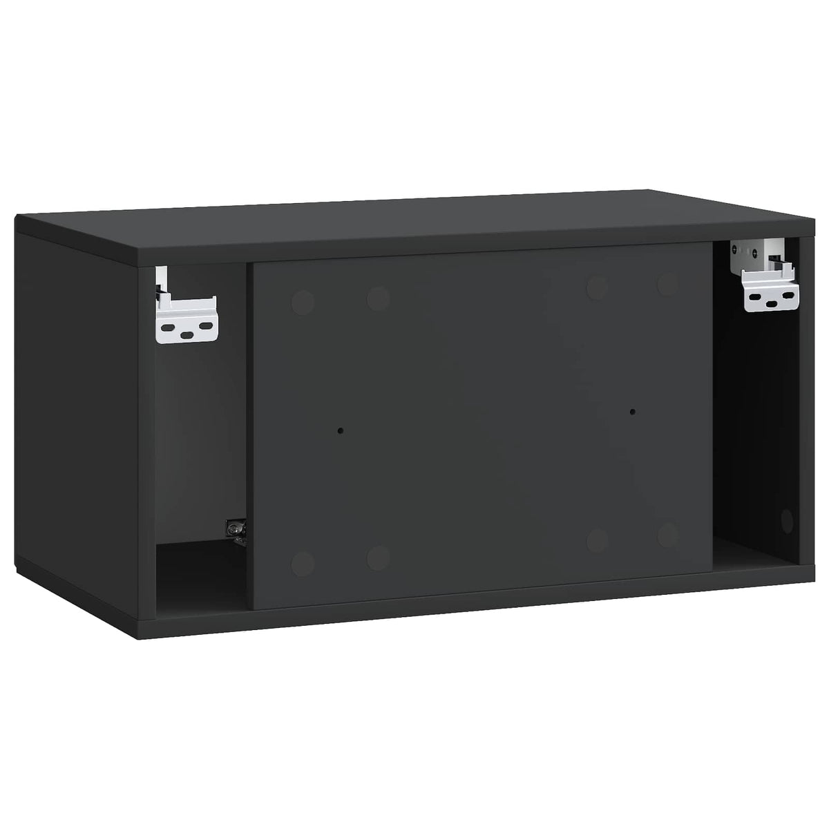 Wandmontierter TV-Schrank Schwarz 59,5 x 31 x 30 cm