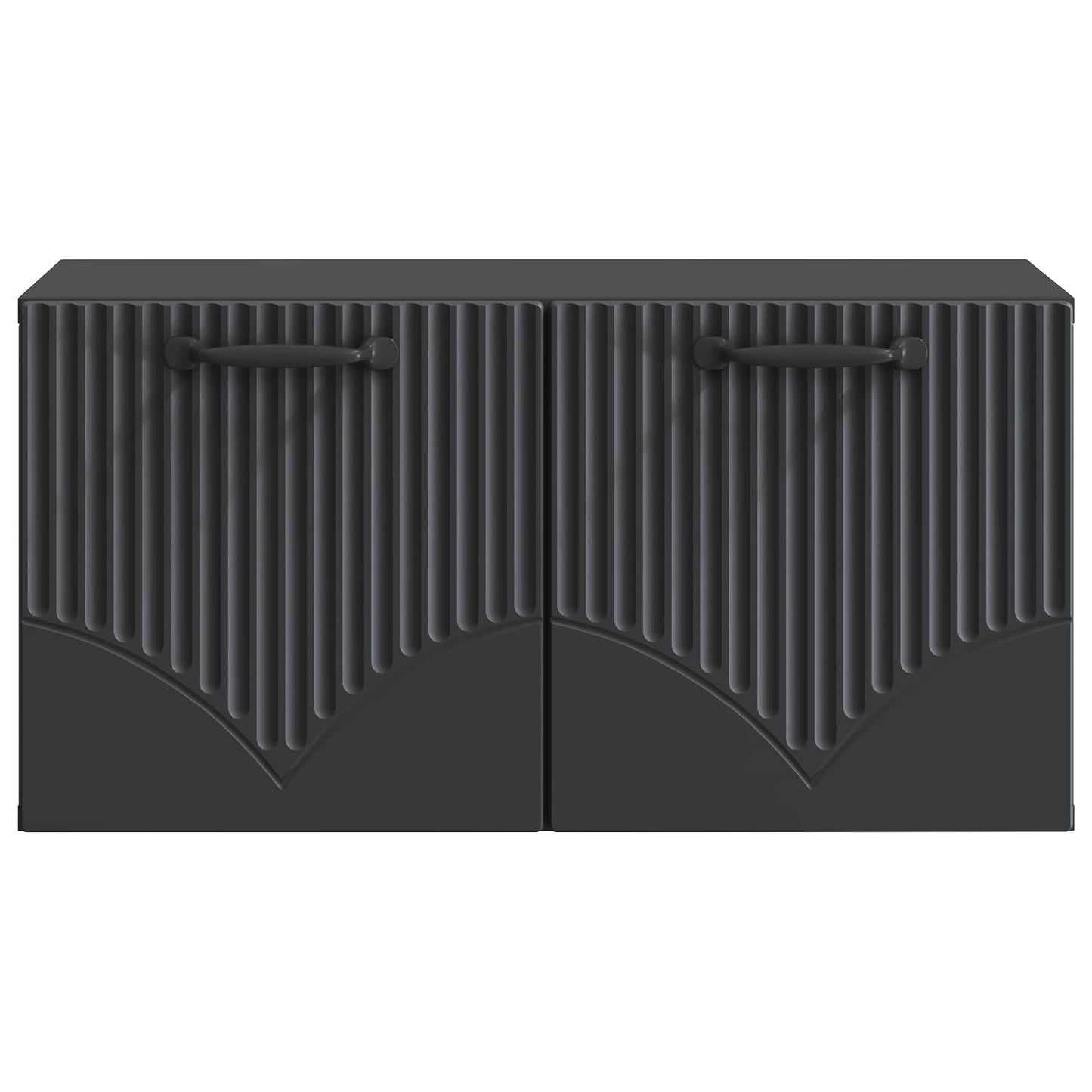 Wandmontierter TV-Schrank Schwarz 59,5 x 31 x 30 cm