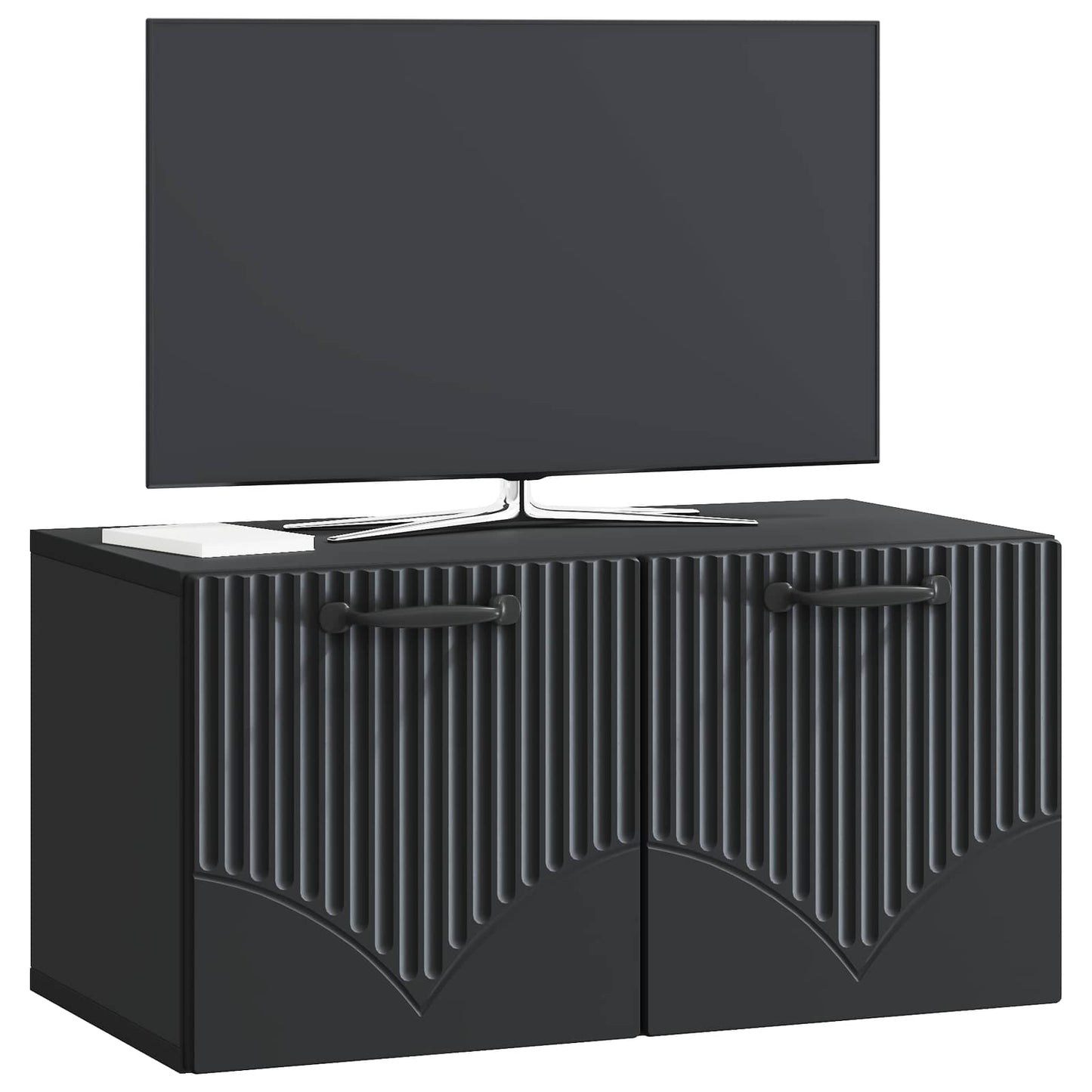 Wandmontierter TV-Schrank Schwarz 59,5 x 31 x 30 cm