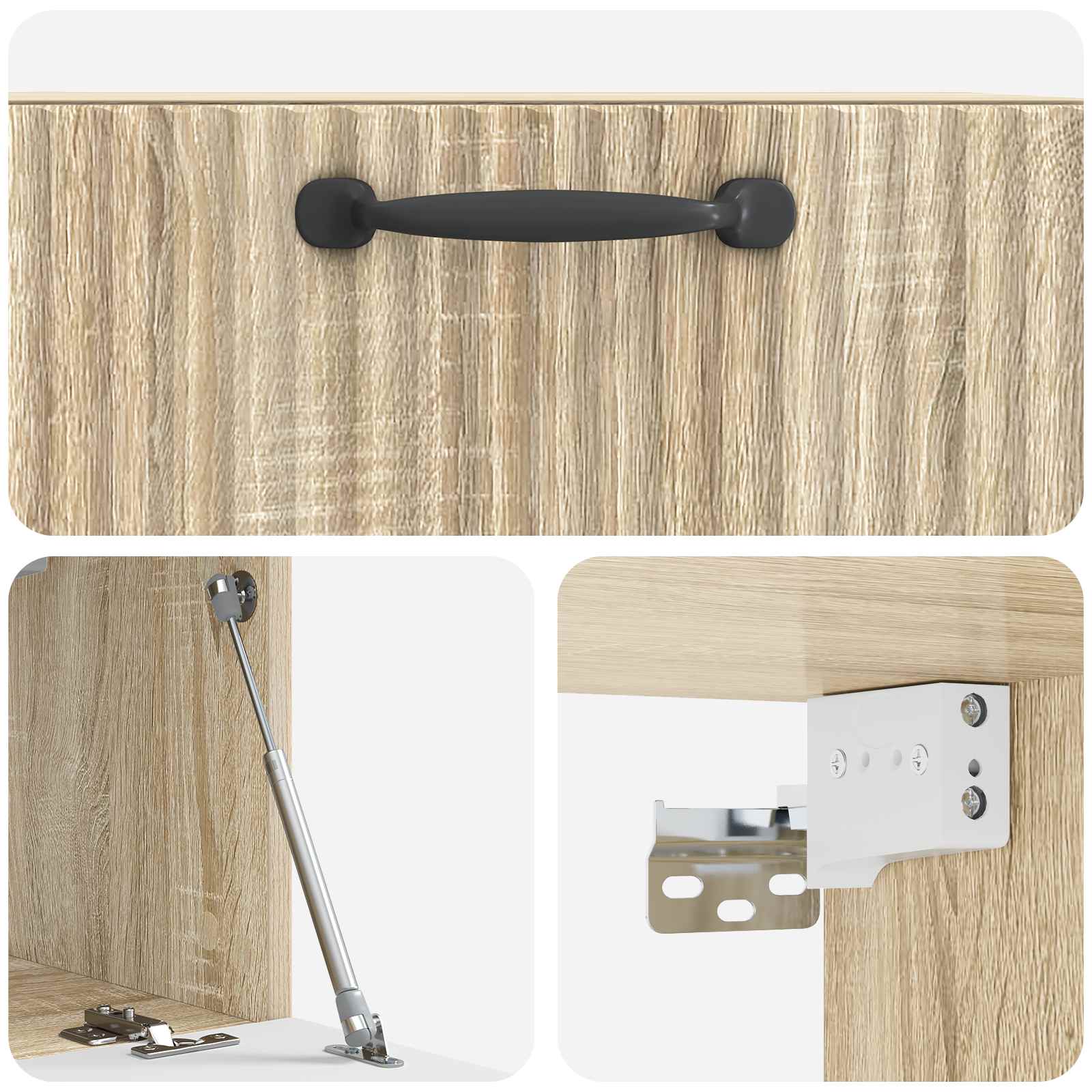 Wandmontierter TV-Schrank Sonoma-Eiche 59,5 x 31 x 30 cm