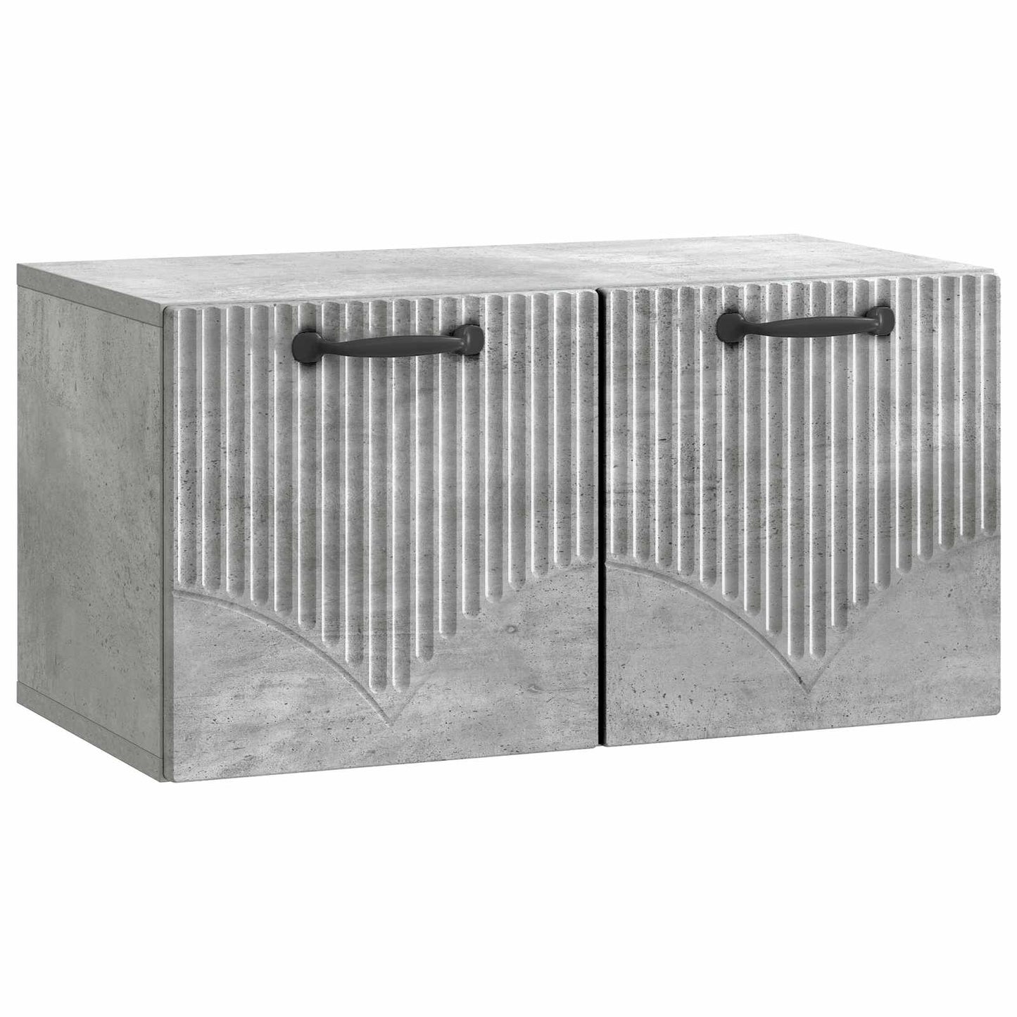 Wandmontierter TV-Schrank Betongrau 59,5 x 31 x 30 cm