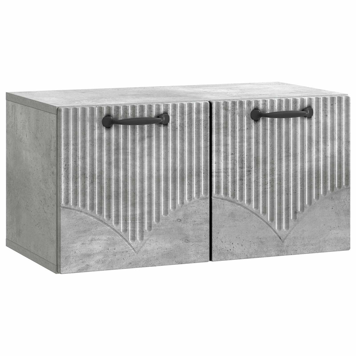 Wandmontierter TV-Schrank Betongrau 59,5 x 31 x 30 cm