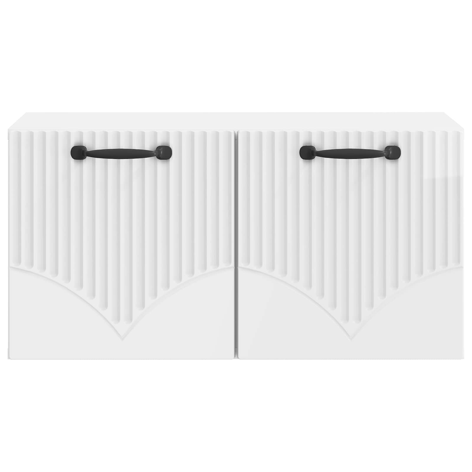 Wandmontierter TV-Schrank Hochglanz Weiß 59,5 x 31 x 30 cm