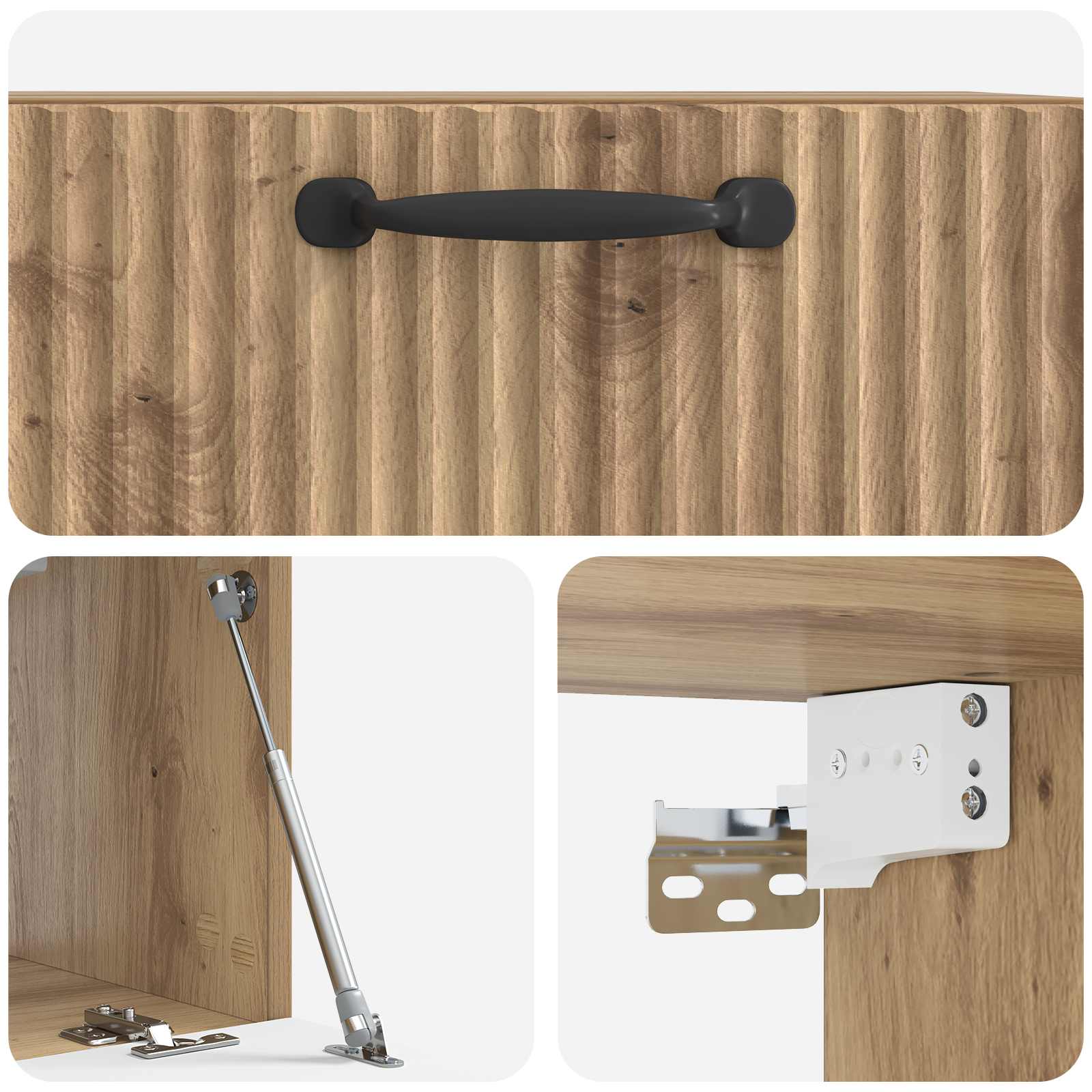 Wandmontierter TV-Schrank 59,5 x 31 x 30 cm Artisan-Eiche